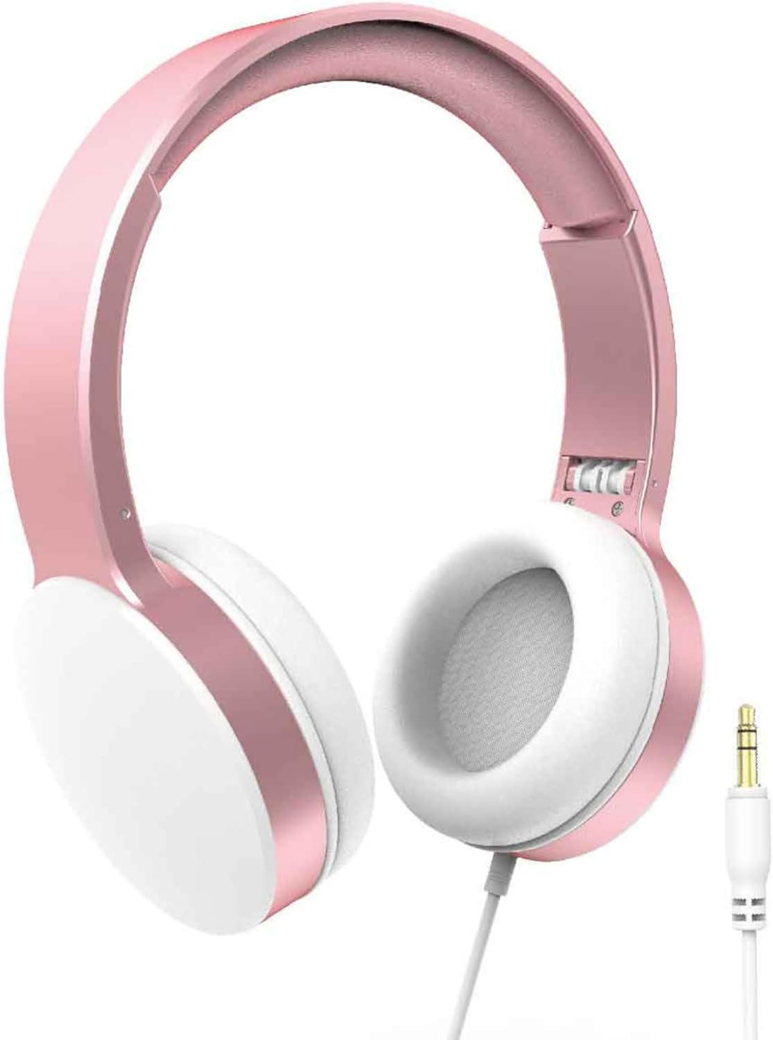 Laser Wired over Ear Stereo Headphones Rose Gold image number 4