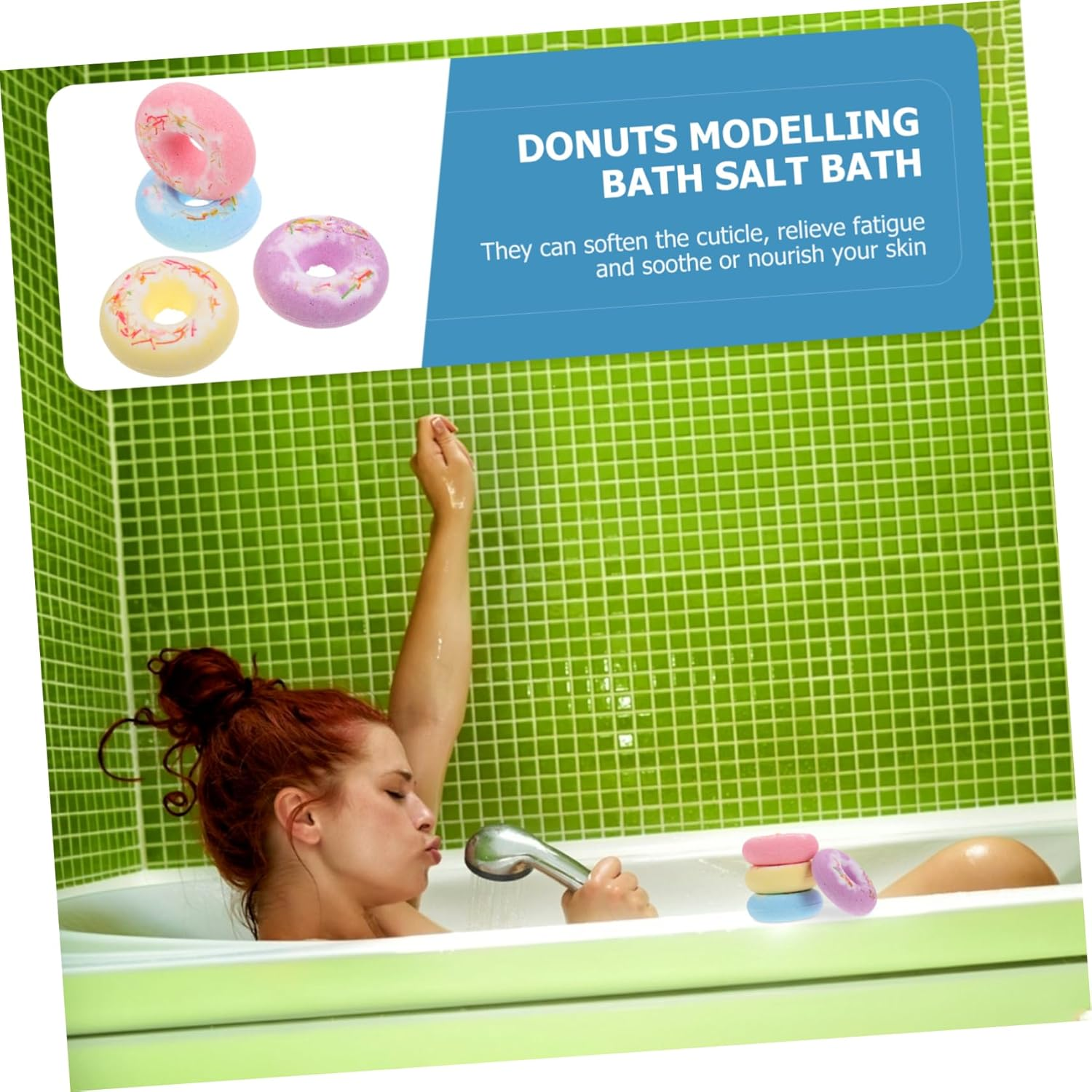 HAPINARY 4Pcs Adorable Bath Salt Balls Spa Bombs for Nourishing Skin Relaxation and Aromatherapy for Home Travel and Hotel Use Random Color image number 6