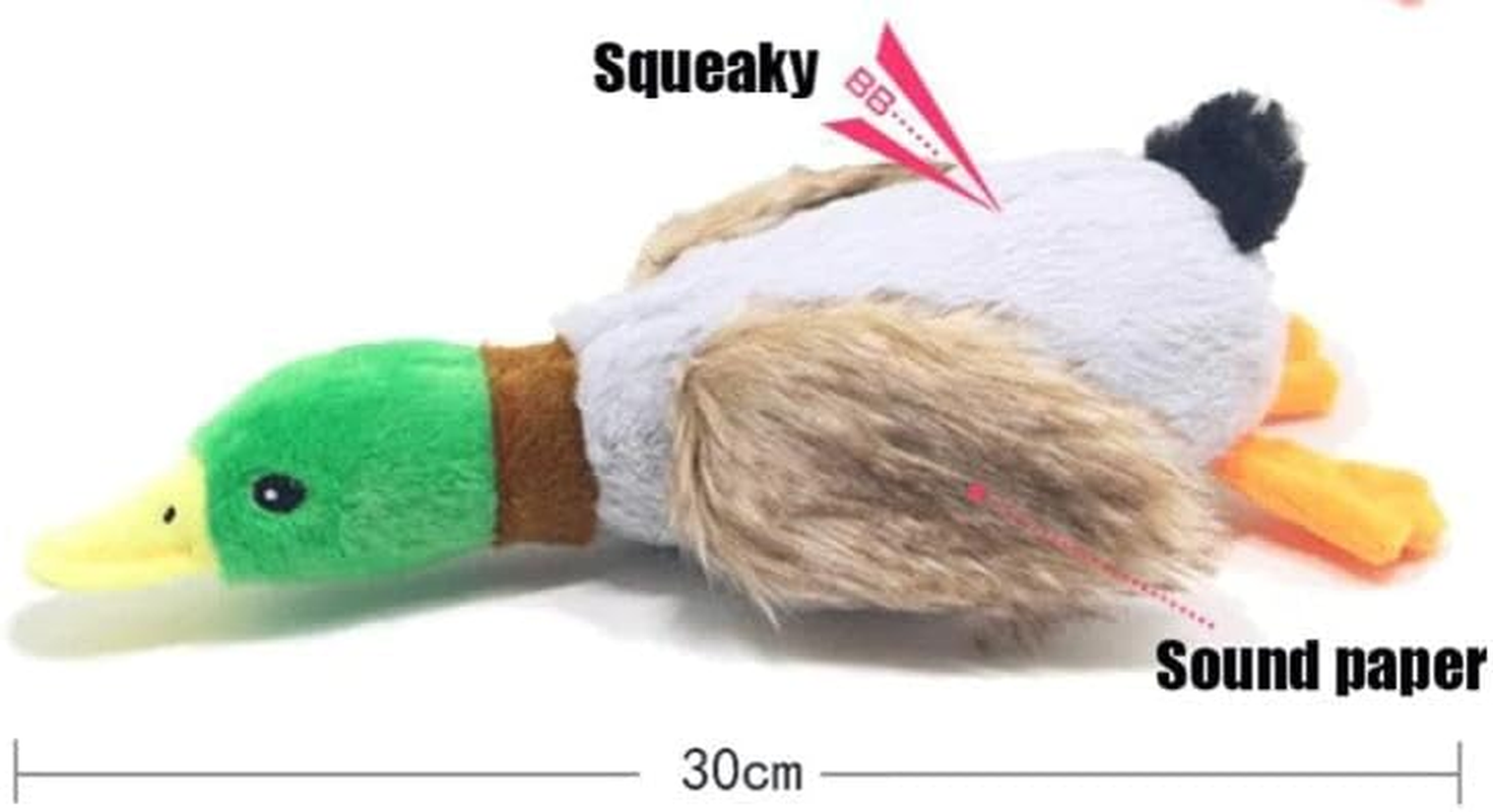 Dog Plush Toy for Puppy, Indestructible Tuffy Dog Squeaky Toys, Funny Stuffed Animals Toys with Cotton Material, Durable Chewing Toys