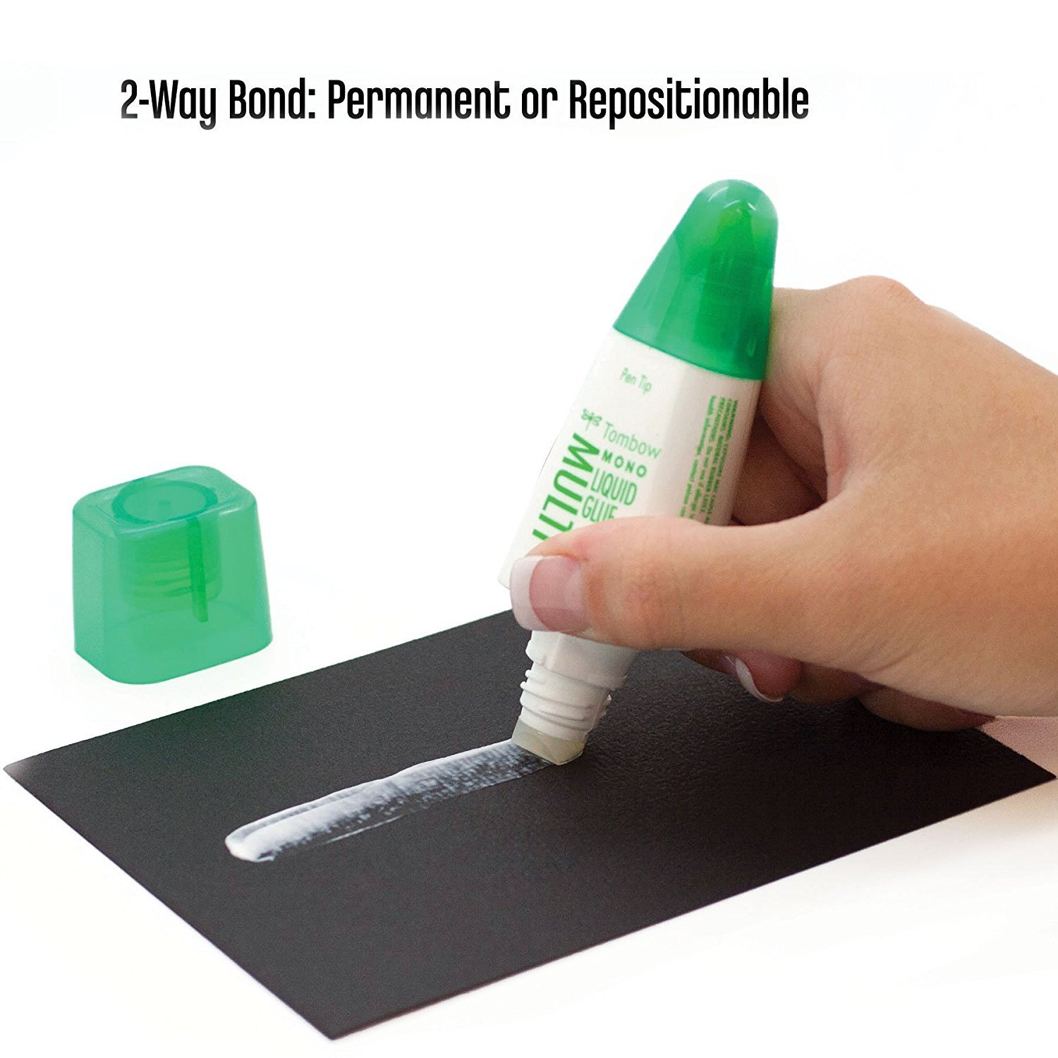 Tombow PT-MTC Liquid Adhesive Multi Talent with 2 Tips, 25 G Transparent image number 3