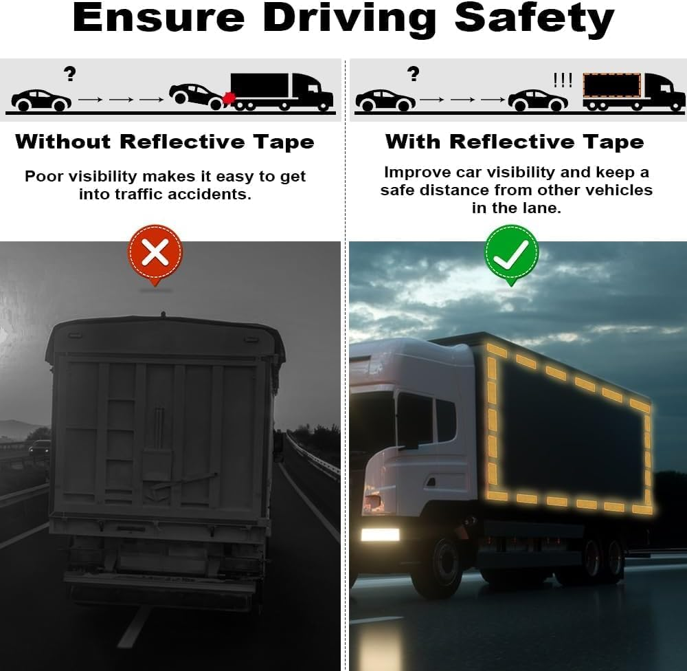 Reflectors Self-Adhesive Rear Reflector Cat'S Eye Reflector Self-Adhesive Cat'S Eye Reflector for Gate Posts Fences Truck RV Caravan image number 1