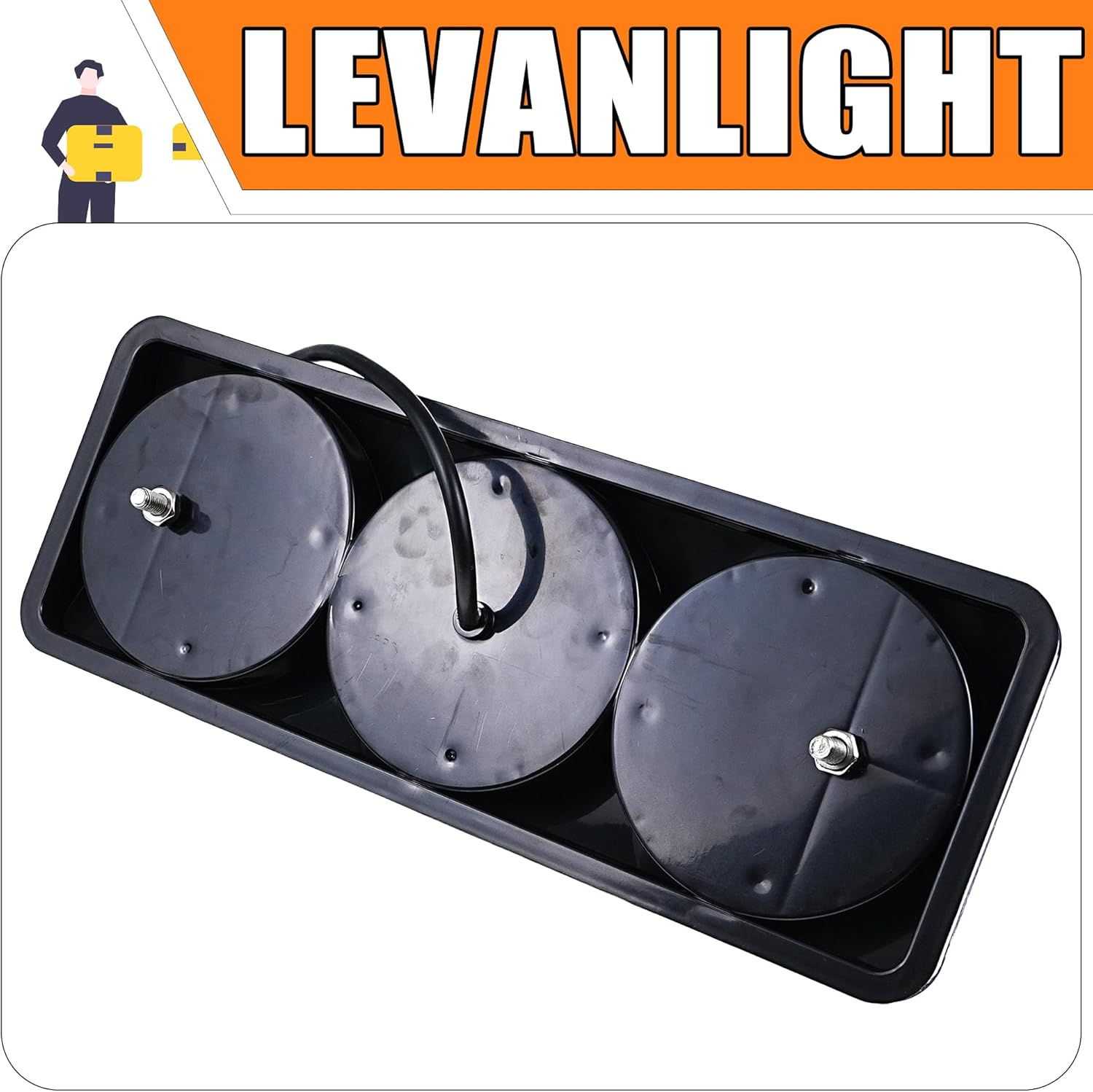 LEVANLIGHT 2Pcs 90 LED Trailer Lights 3 in 1 Turn Signal,Running Light,Brake& Reverse Lights | IP68 Waterproof Taillights for Trucks,Trailers,Rvs,Campers,Utvs,Ute,Vans | 12V Heavy Duty LED Light Kit image number 1