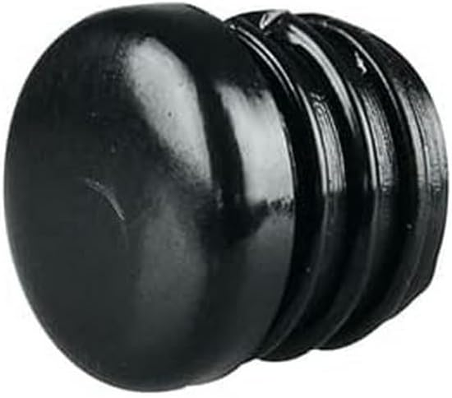 Romak 33836 Internal Fitted Plastic round Chair Tips, 19 Mm Size, Black, Pack of 100