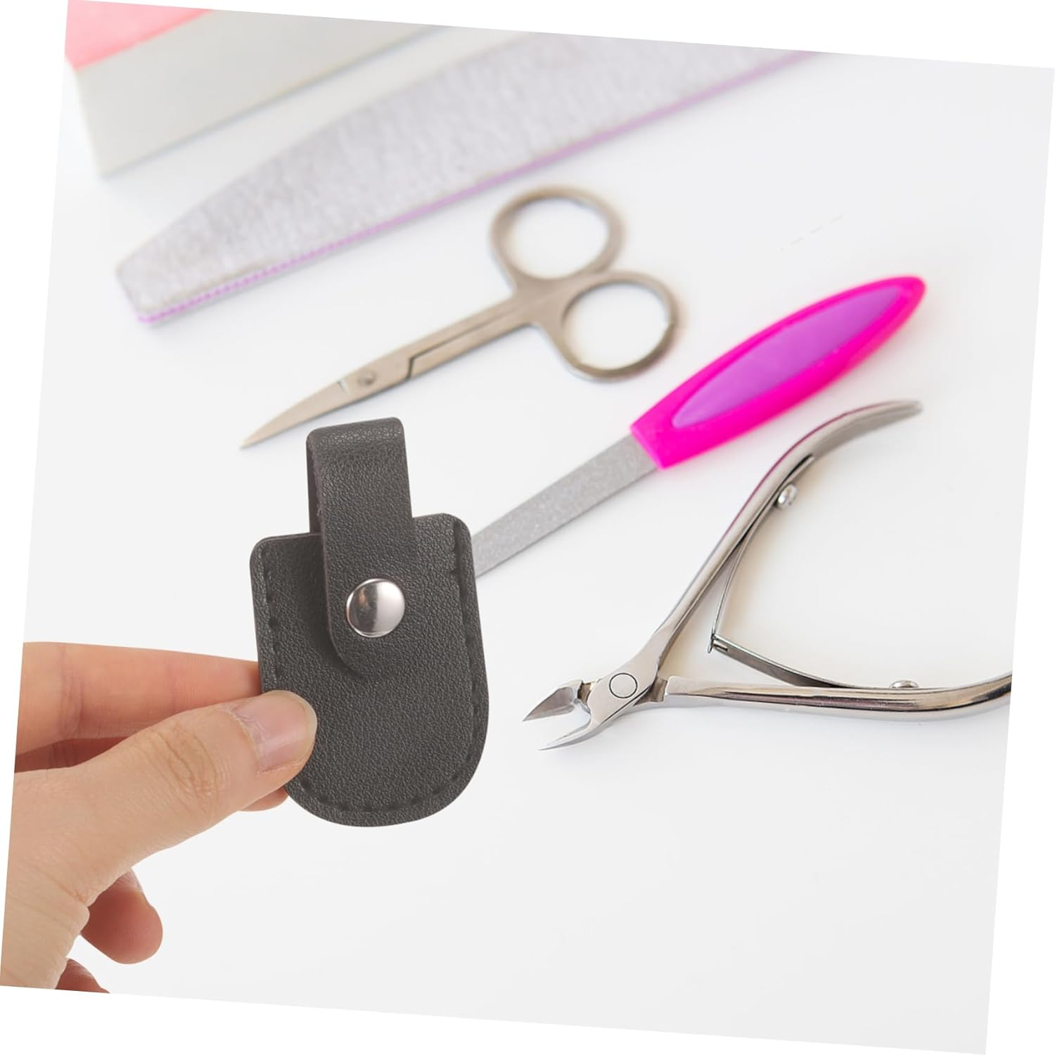 BELLIFFY Professional Nail Cuticle Scissor Cover Manicure Pedicure Tool Protection Sleeve image number 3
