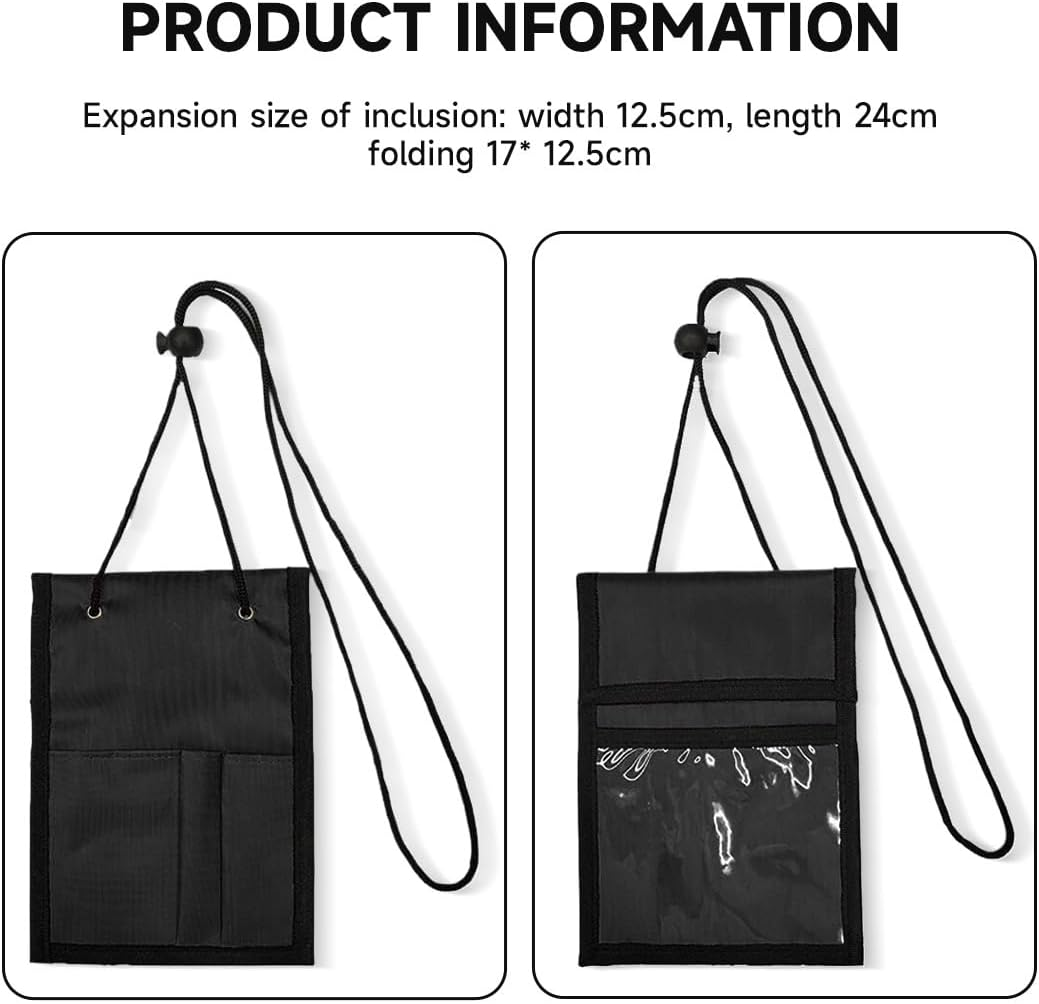 COYUN 1 X Mobile Phone Bag for Men, Neck Pouch for Men and Women, Hidden Theft Protection, Waterproof Travel Wallet, Travel Security Bag with Adjustable Neck Strap for Passport