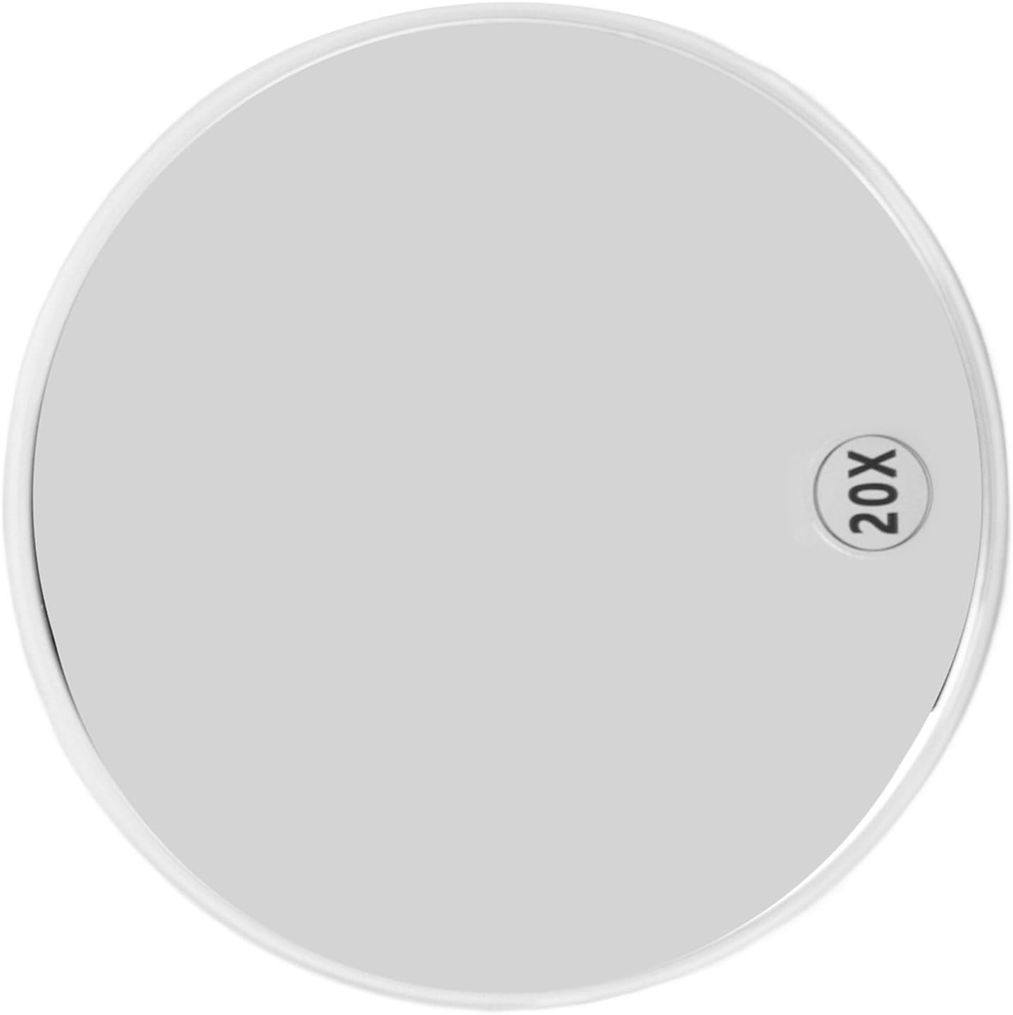 Magnifying Mirror with 3 Suction Cups, 20X Magnification, round Bathroom Makeup Mirror, Portable image number 5