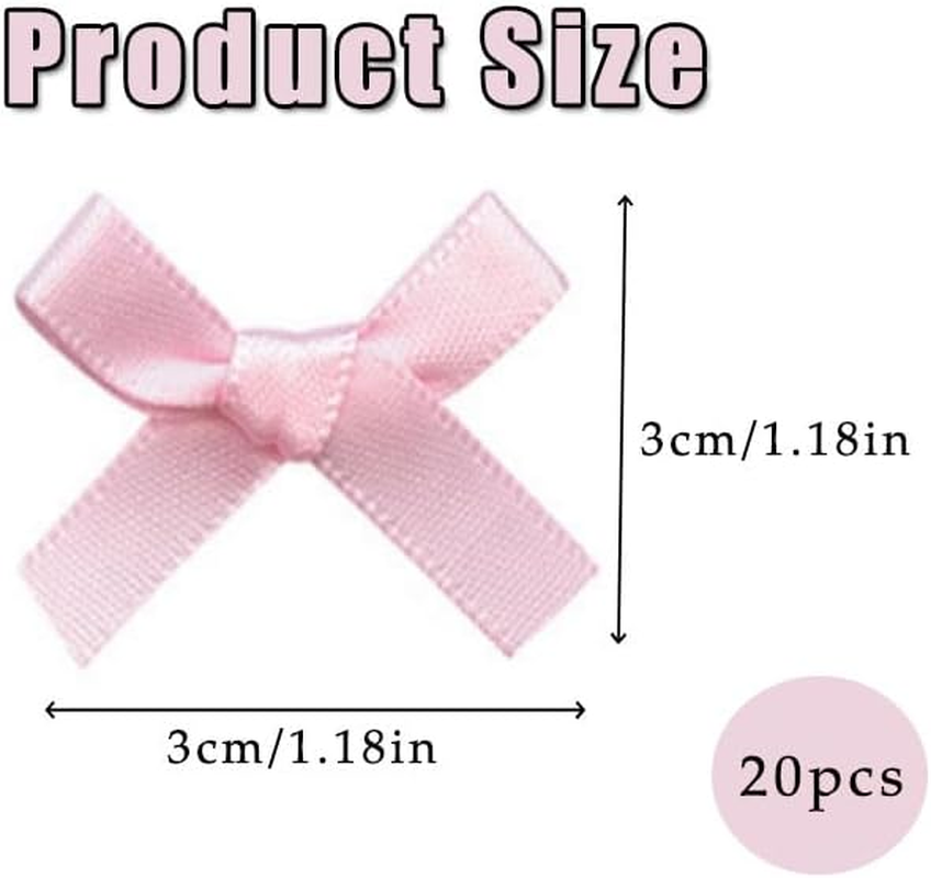 Bows for Girls, Small Hair Bows Mini Hair Clips, WADY 20PCS 1.18 Inch Hair Bows for Girls Grosgrain Ribbon Toddler Hair Accessories with Alligator Clips for Toddlers Baby Girls Kids (Pink) - Pink image number 6
