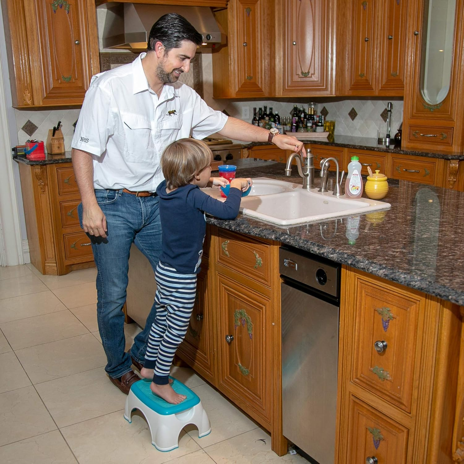 Nuby Step up Stool, Aqua image number 5