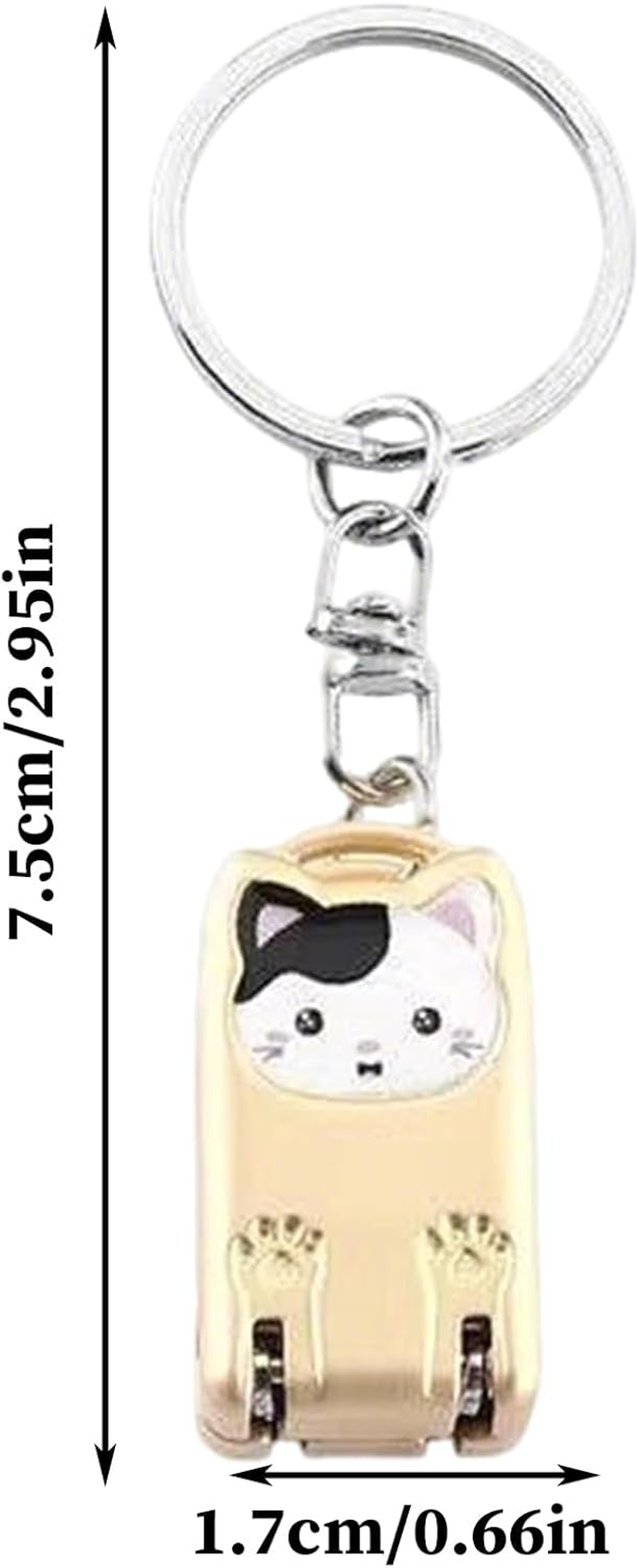 YNPQTDS Toenail Clippers,Portable Cat Keychain Nail Clippers | Non-Slip Pedicure Tools for Fingernails Toenails Daily Home Office Car Travel Trips Outdoor Purse Keyring Women Kids image number 2