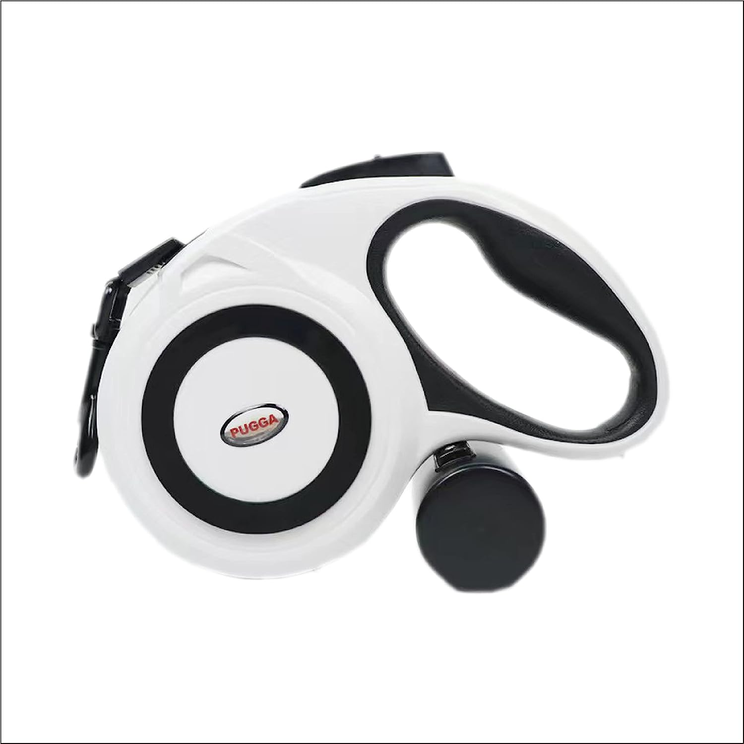 Retractable Dog Leash (Yellow, 8M) - Heavy Duty Tangle-Free Leash with Poop Bag Dispenser, 1 Roll Included - Small to Large Dogs, Durable & Comfortable Handle (Kong Ultimate Alternative)