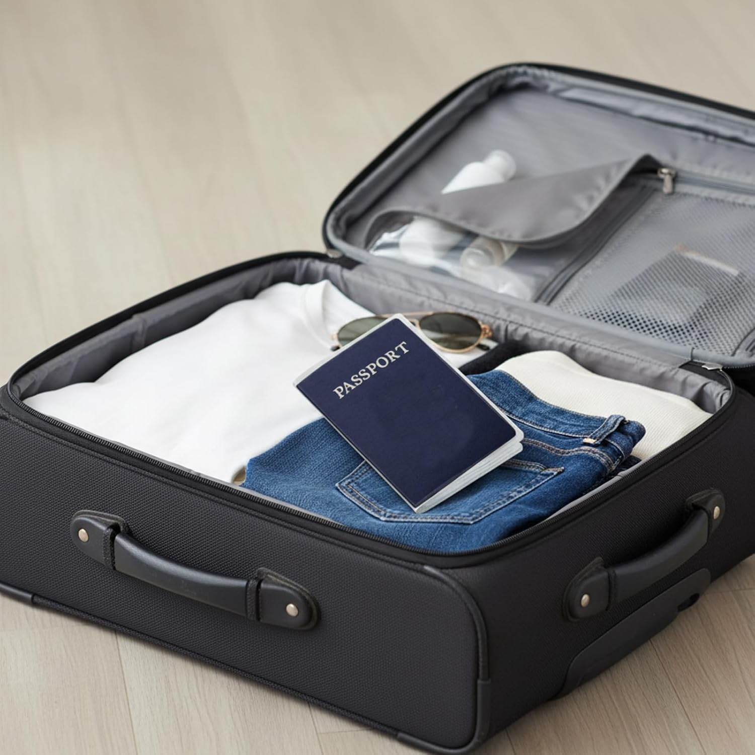 Passport Sleeve, 6 Pack Clear Passport Cover with Card Slots, Travel Passport Holder for Organising ID and Credit Cards, 18.5 X 13.5 Cm image number 2