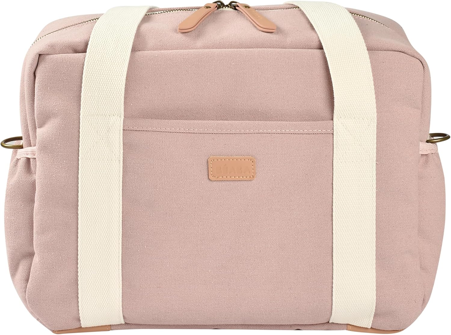 B&Eacute;ABA, Baby Changing Bag, Multiple Compartments, 10 Pockets, Zip Trolley Case, Shoulder Strap, Isothermal Bag, Changing Mat, Water-Repellent, Capacity 16L, Paris Bag, Pink - Pink image number 5