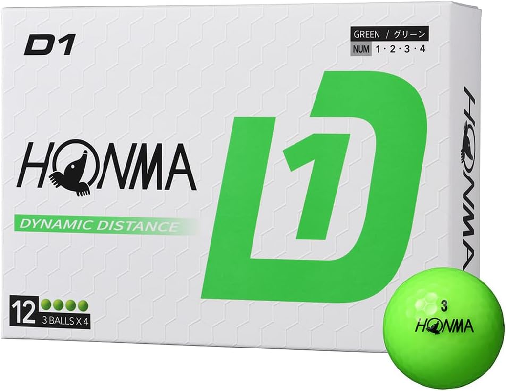 Honma 2024 D1 Ball 1 Dozen (12 Balls) Golf Certified Ball