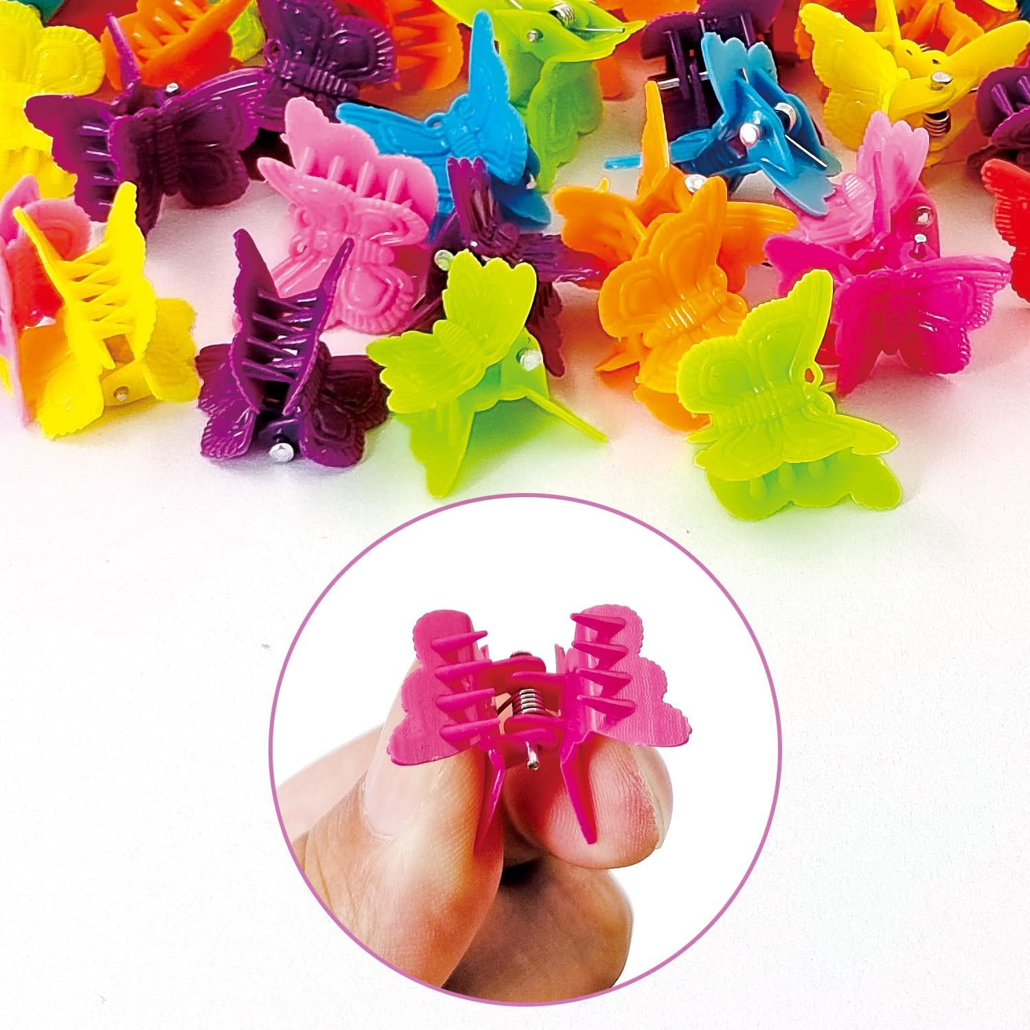 50 Packs Assorted Color Butterfly Hair Clips, Beautiful Mini Butterfly Hair Clips Hair Accessories for Women and Girls (50 Pcs Random Colour) image number 4