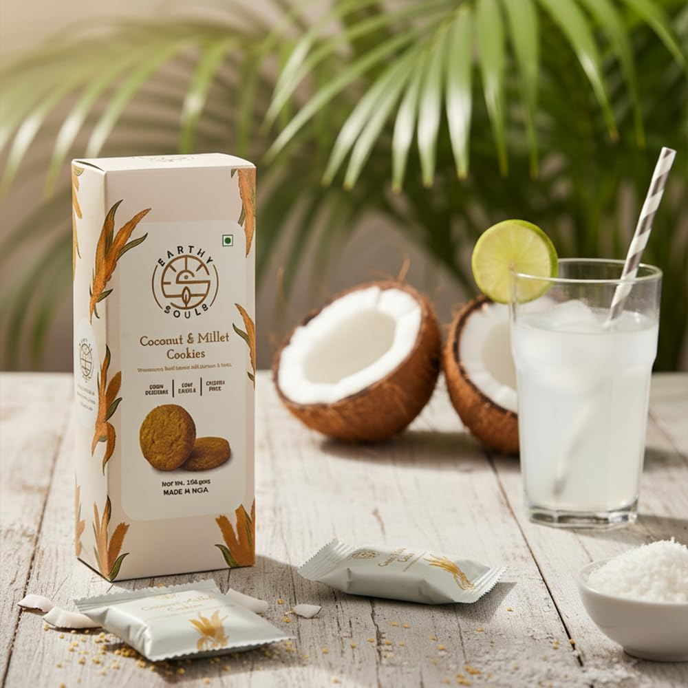 Earthy Souls Nutritious Coconut Millet Cookies