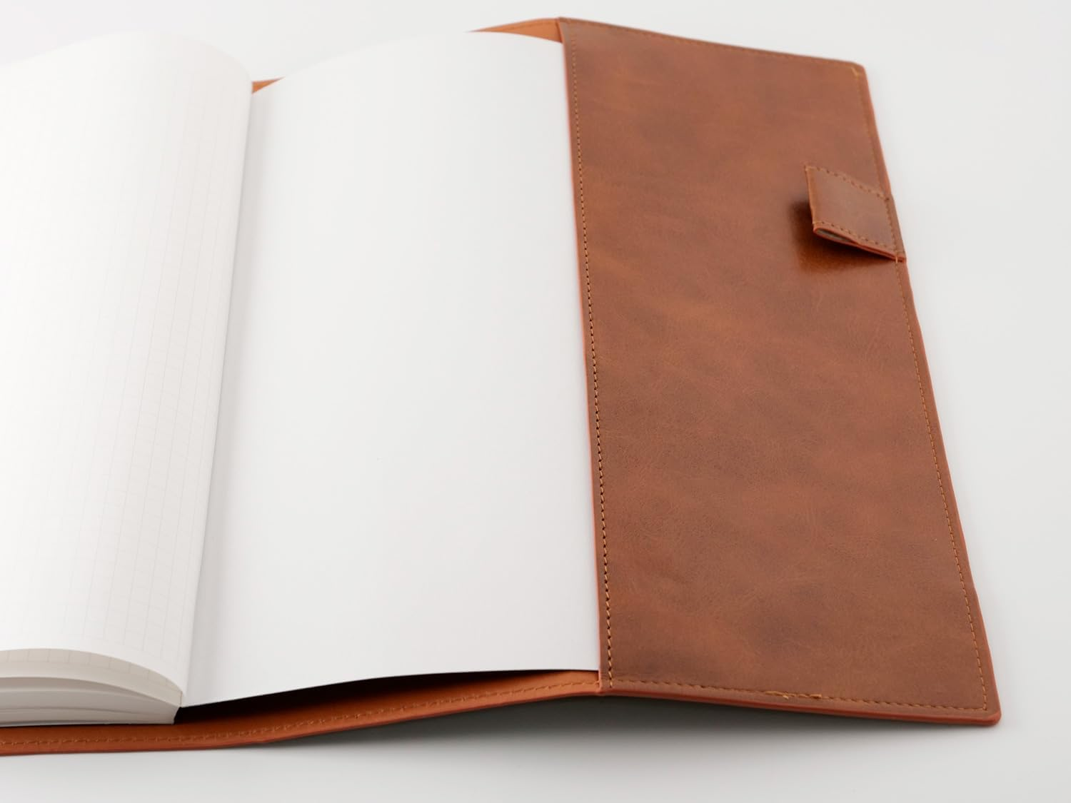 Slip-On WCV Notebook Cover B5 Black WCV-2901 PU Leather Lightweight with Pen Holder Simple image number 4