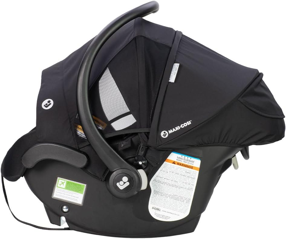 Maxi COSI Mico plus Baby Capsule ISO- Onyx, Air Protect Infant Car Seat with Superior Side Impact Protection, Extendible UPF 50+ Sun Canopy, Water Resistant Hood, and Travel System Compatibility image number 3