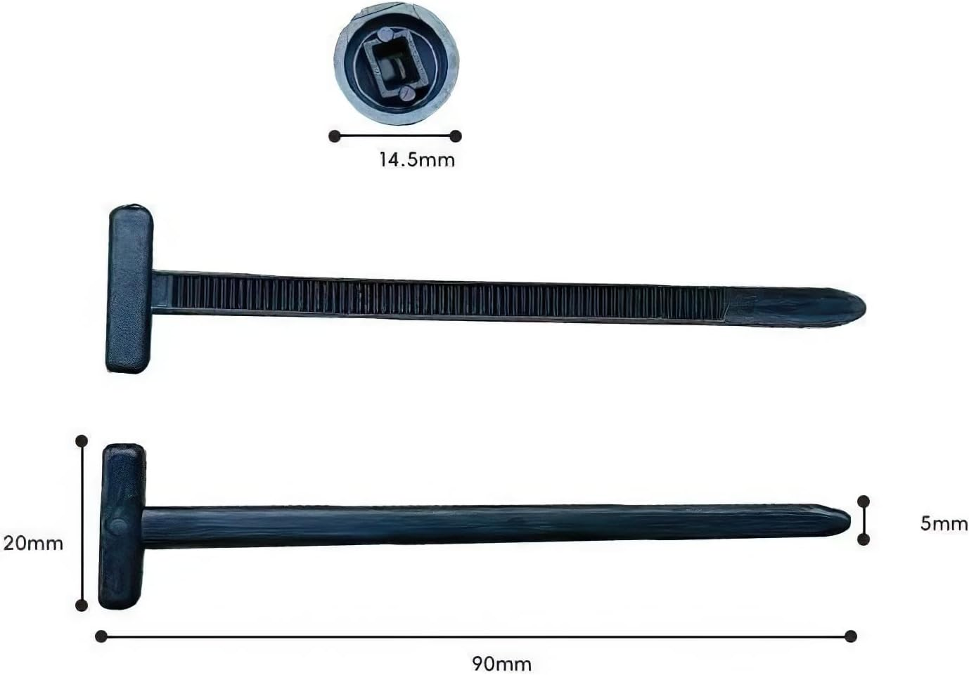 Nylon Universal Cable Tie Buckle,50Pcs Heavy Duty Self-Locking Nylon Zip Ties Holder,Multipurpose Plastic Cable Ties Tool for Car Daily Repair,Multifunctional Cable Tie Buckle,Cable Ties Tool Fastener image number 4