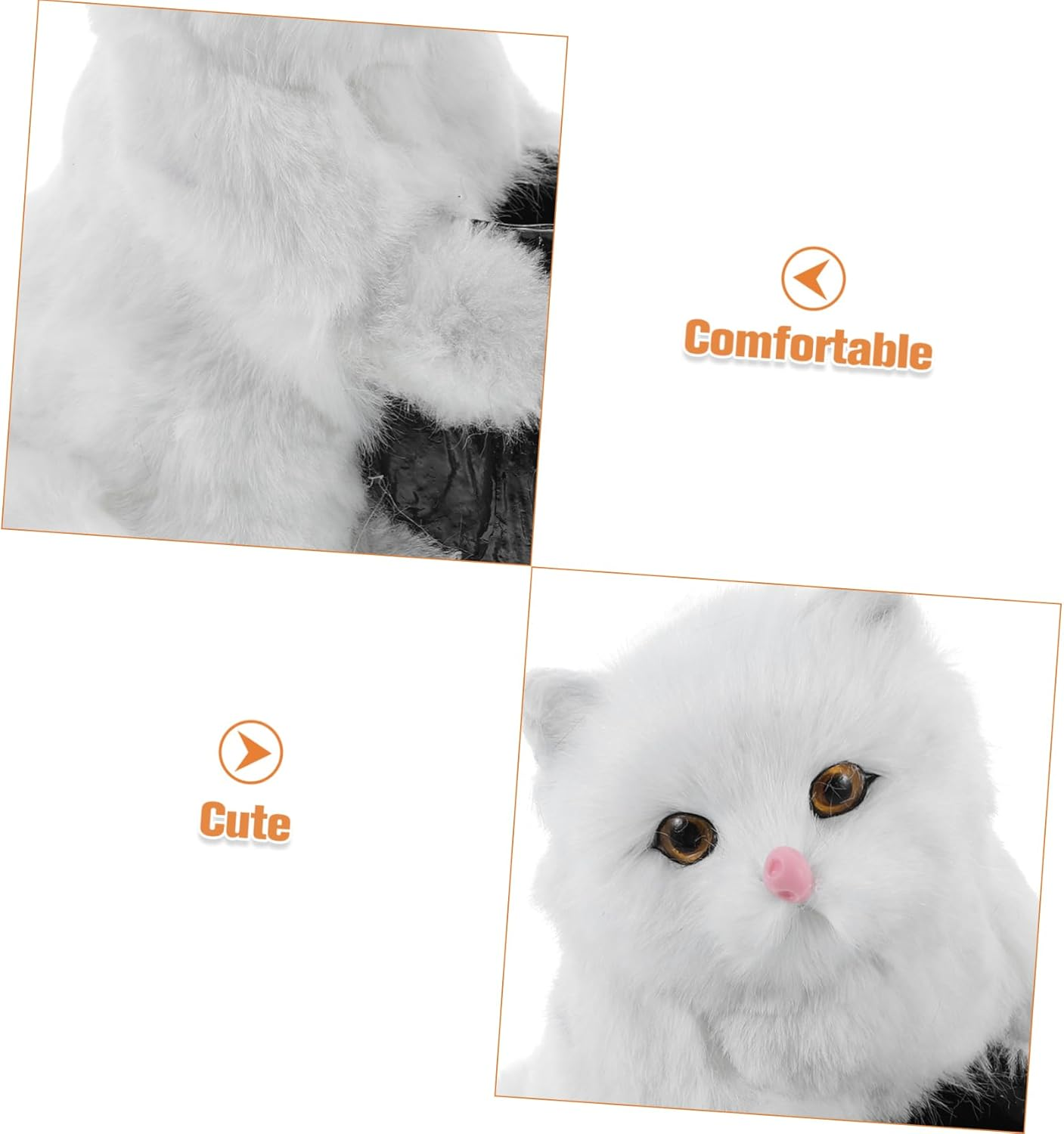 HYTROVE Cute Cat Plush Toy Pen Holder Desk Organizer Multifunctional Decorative Animal Storage Lifelike Design for Home Office for Cat image number 3