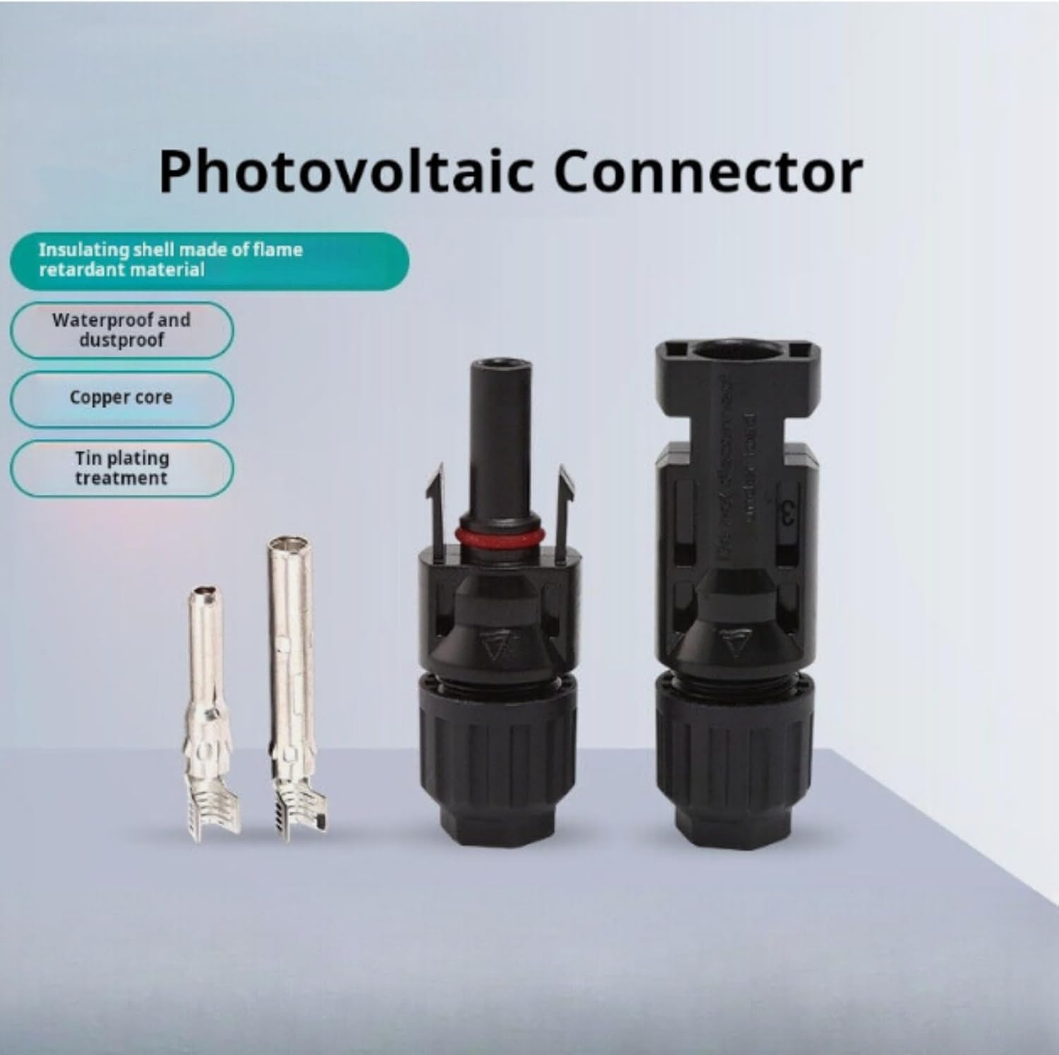 KUGONTC 50AMP Anderson Plug to Solar Panel Cable Wiring Y Adaptor Connector,12V Solar Plug Connection Adaptor 200CM