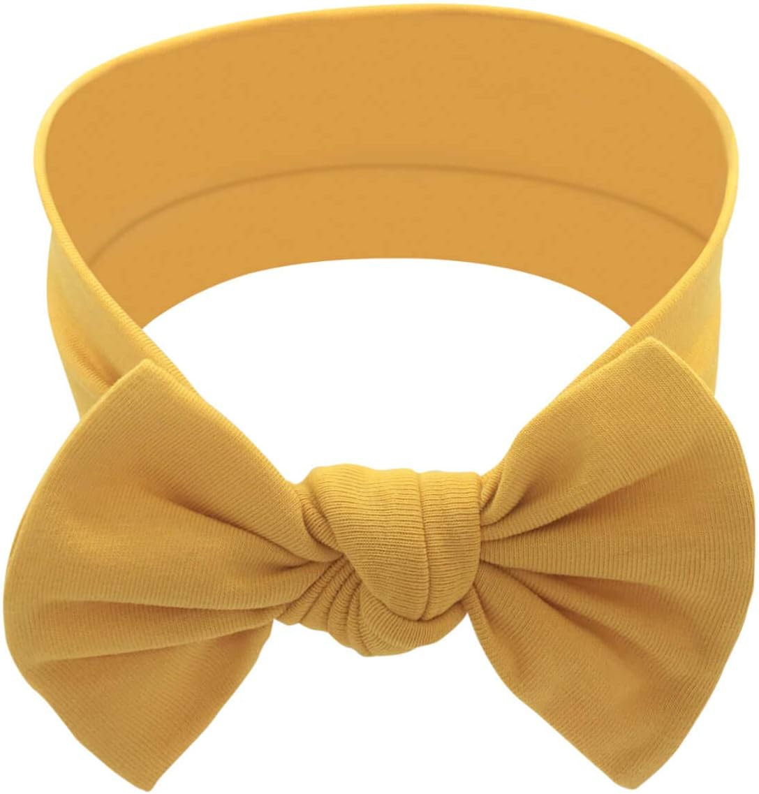 Baby Girl Headbands-Infant,Toddler Cotton Handmade Hairbands with Bows Child Hair Accessories image number 5