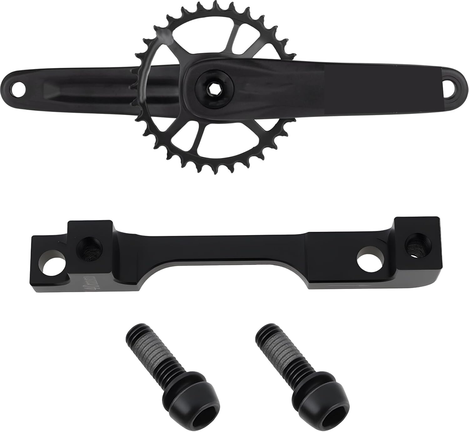 Create Idea 40Mm Brake Caliper Adapter Postmount Compatible with SRAM for Front 200 Mm & Rear 180 Mm