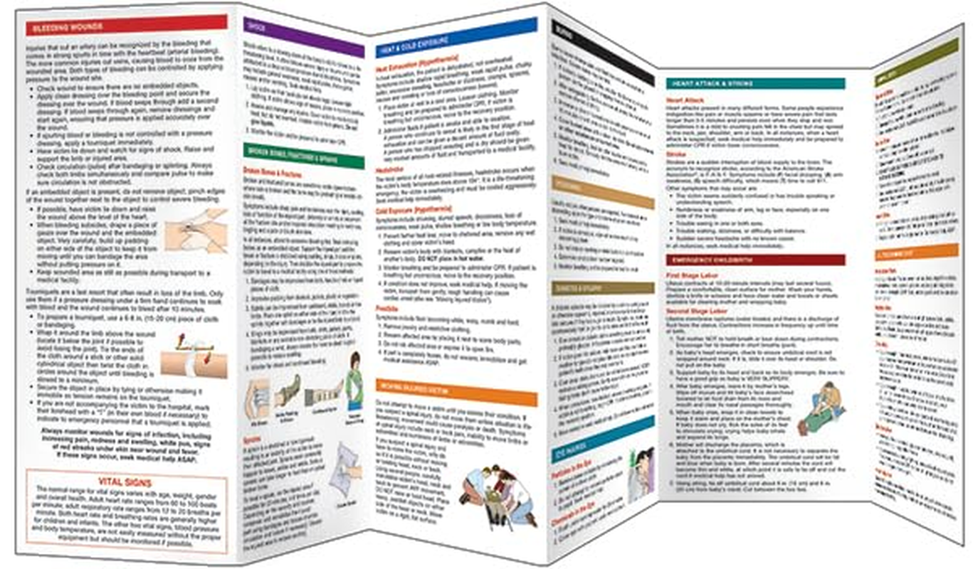 Emergency First Aid, 3Rd Ed: a Folding Pocket Guide to the Recognition of & Response to Medical Emergencies image number 2
