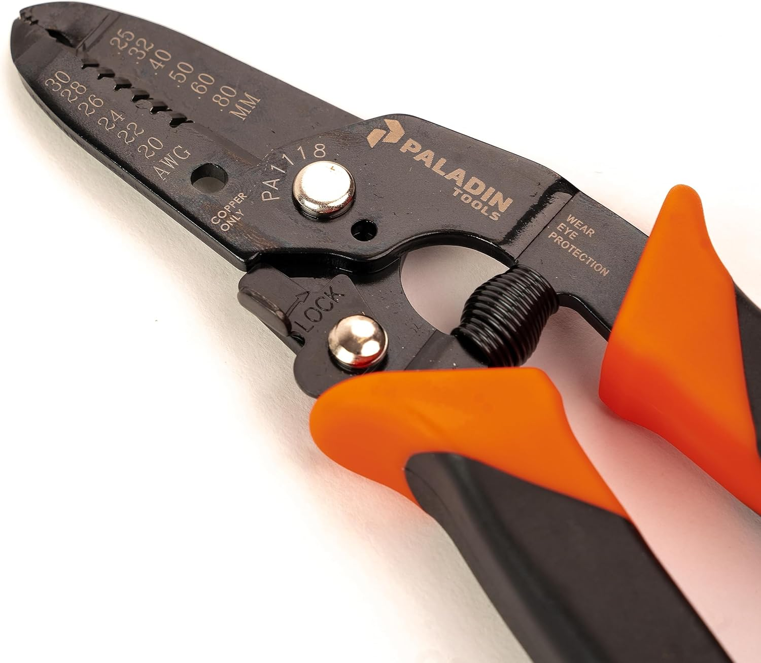 Paladin Tools 20-30 AWG Wire Stripper and Wire Cutter - Professional Grade, Heavy Duty Wire Stripping Tool image number 4