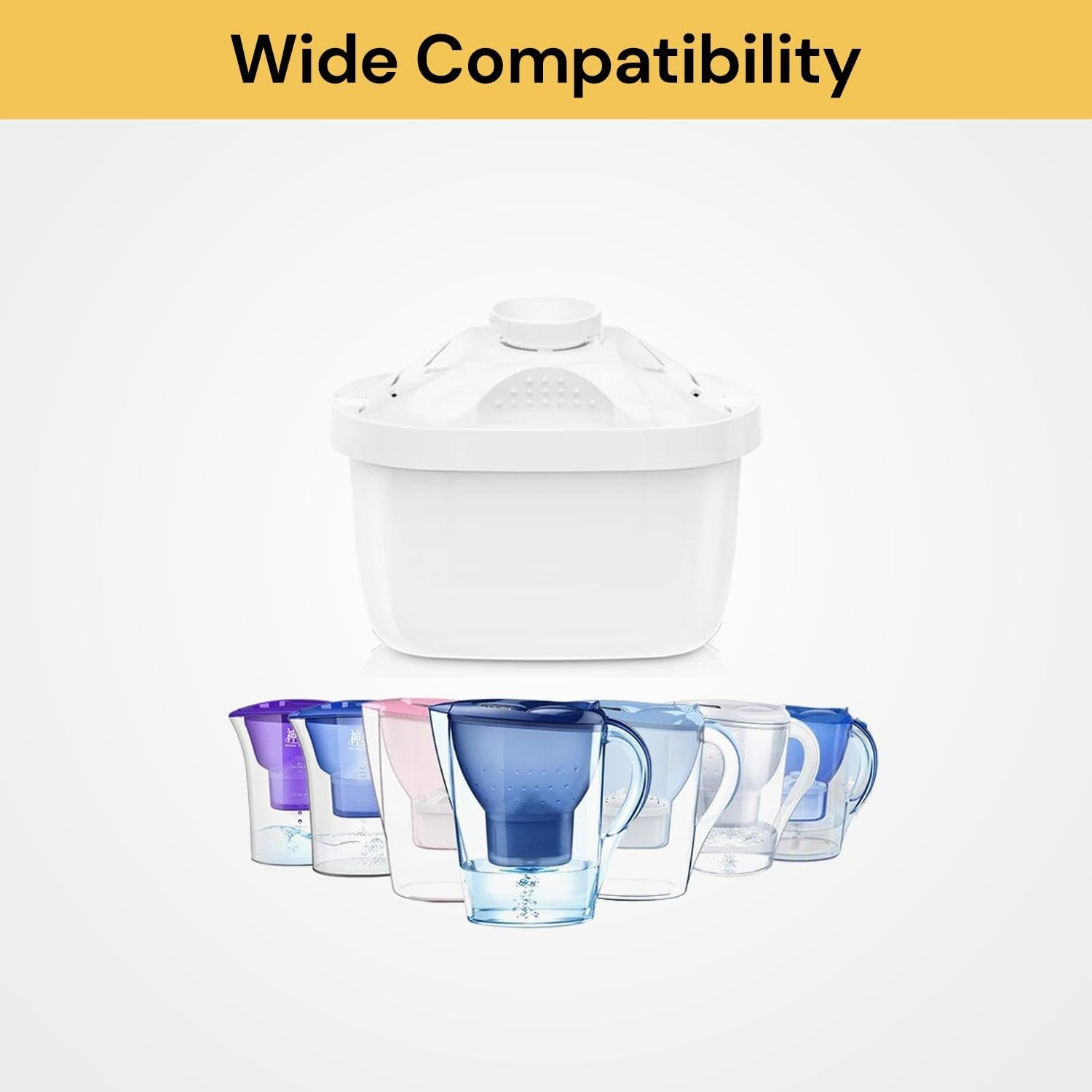 Cartridges 6 Pack Water Filter for All Brita,Compatible with Brita Maxtra + Fit for Marella Jug Pitcher Replacement Cartridge, Reduce Chlorine, Lead, Microplastics, Limescale and Impurities. image number 3