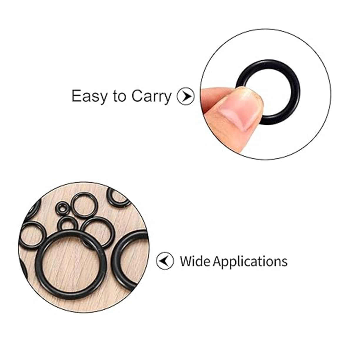 400 Pcs Rubber O-Rings Assortment Kit, O Rings Kit,24 Sizes Nitrile Rubber O Rings Sealing Kits for Faucet,Hose,Automotive Repair, Plumbing,Gas image number 6