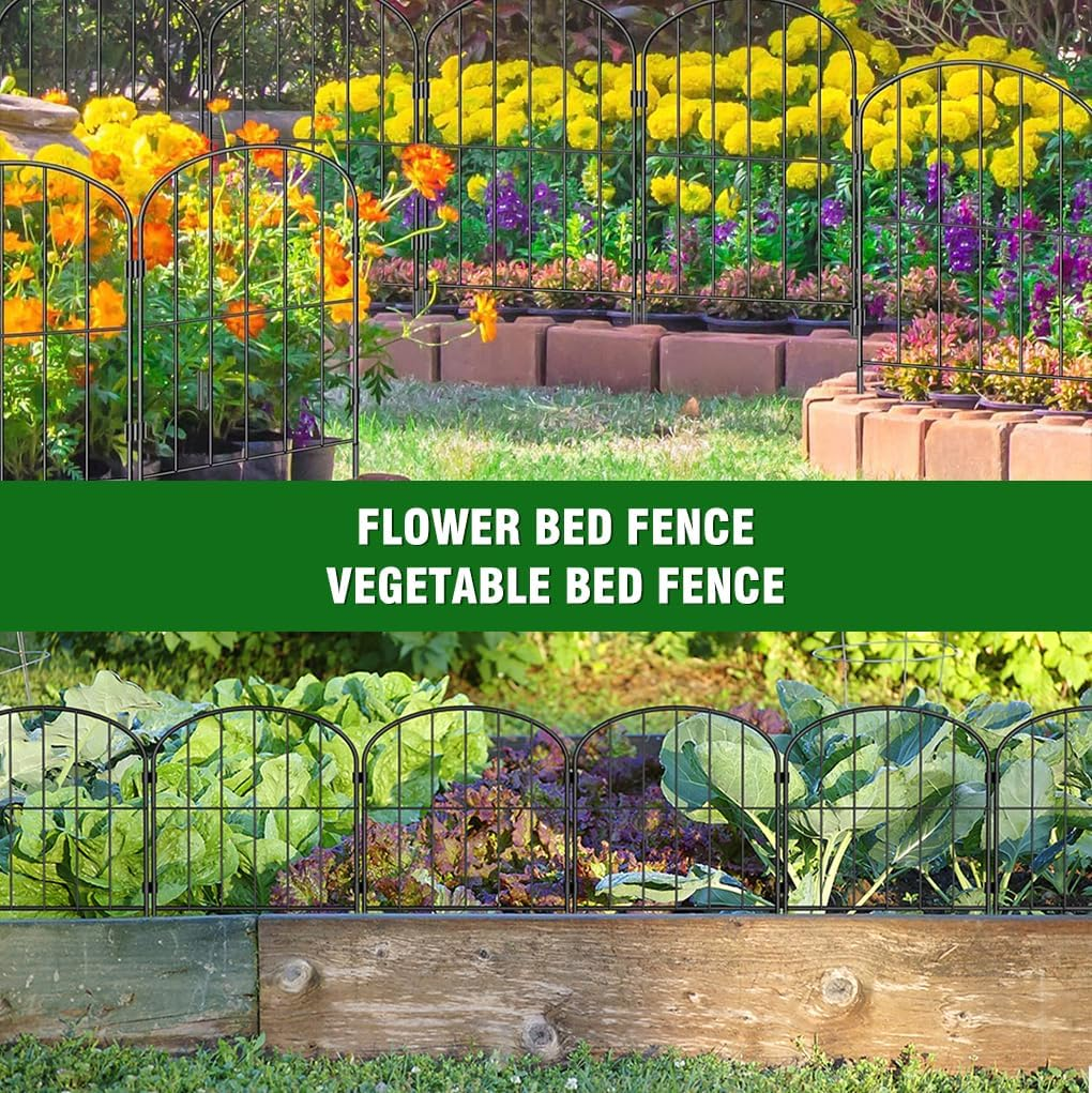 Springup Decorative Garden Fence No Dig Fence 61(H) X33 Cm(L) Animal Barrier Fence 10 Pack Fencing for Outdoor Patio Backyard image number 6