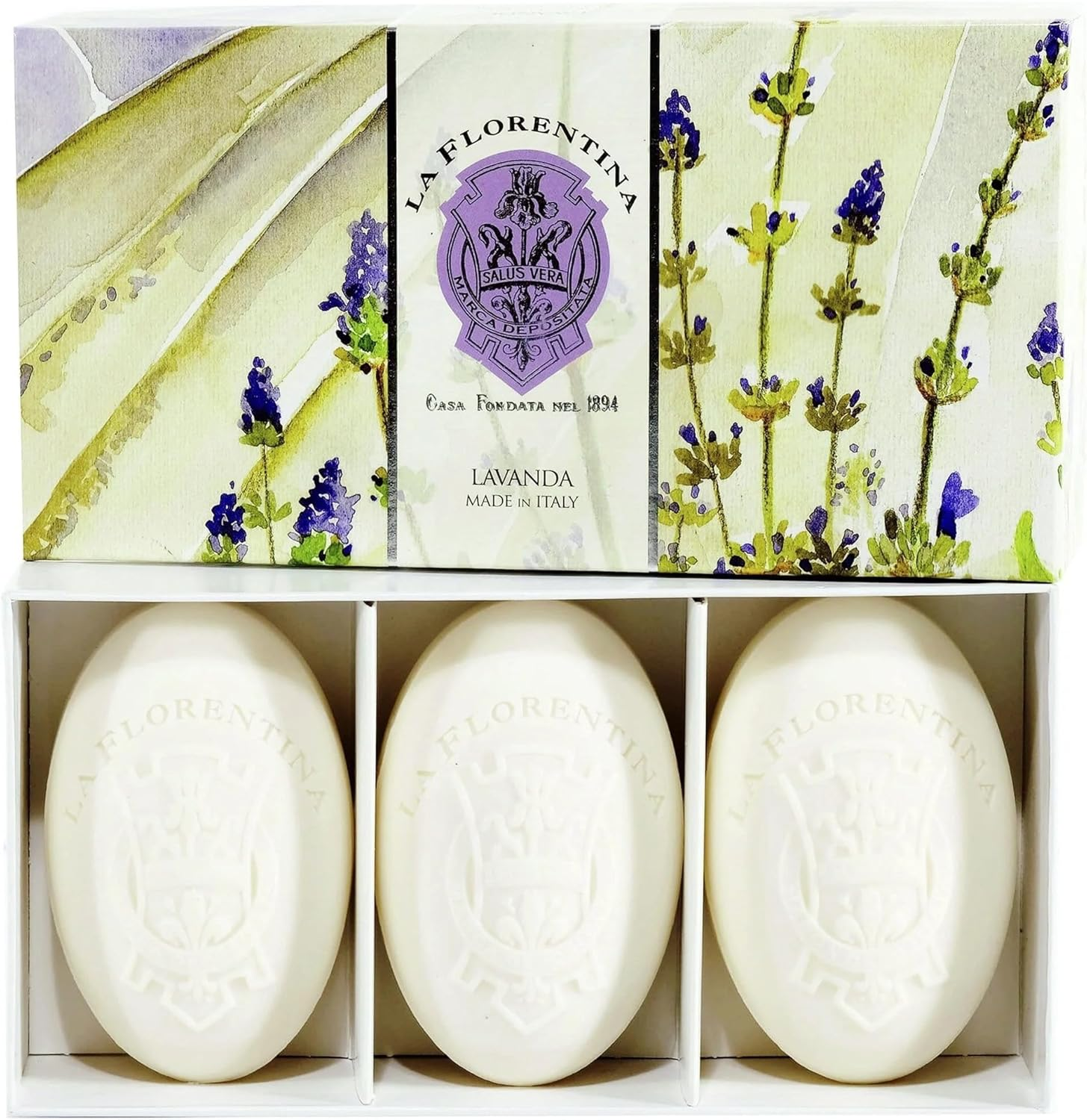 La Florentina Lavender 3 Bars Soap, 150 G