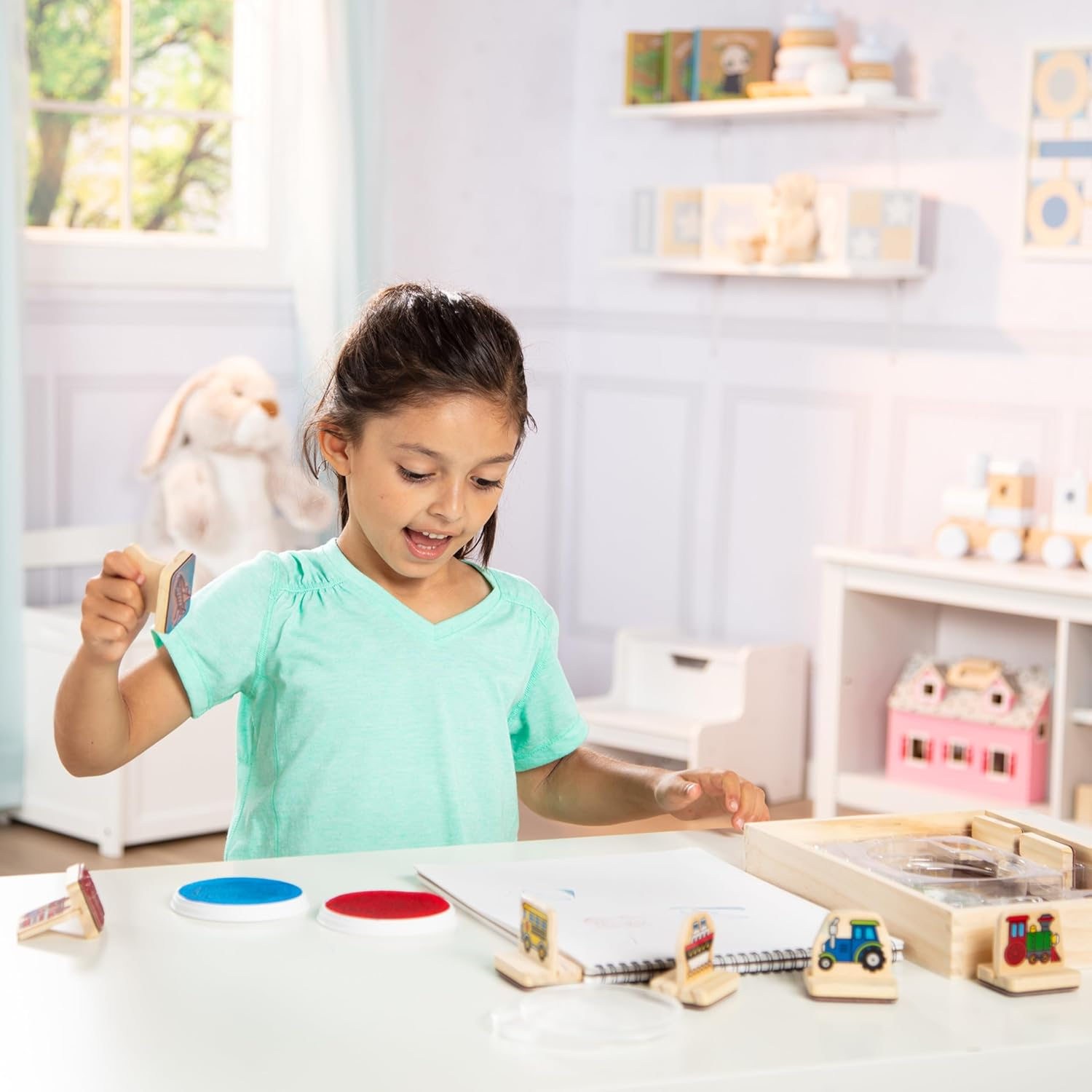 M&D - My First Wooden Stamp Set - Vehicles image number 1