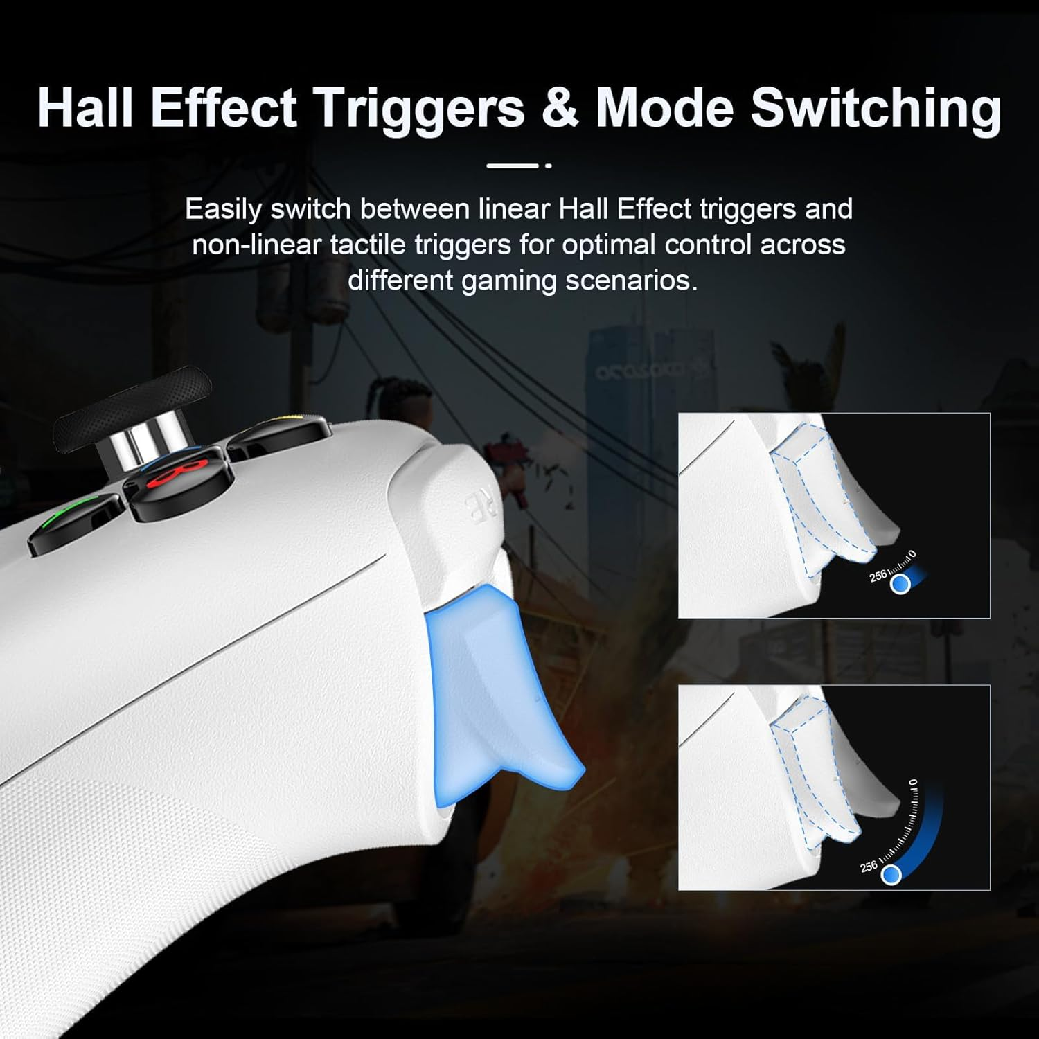 8Bitdo Ultimate 2 Wireless Controller for Windows & Android, Gaming Controller with TMR Joysticks, Switchable Hall Effect/Tactile Triggers, RGB Fire Ring, 8Speed Wireless Tech image number 2