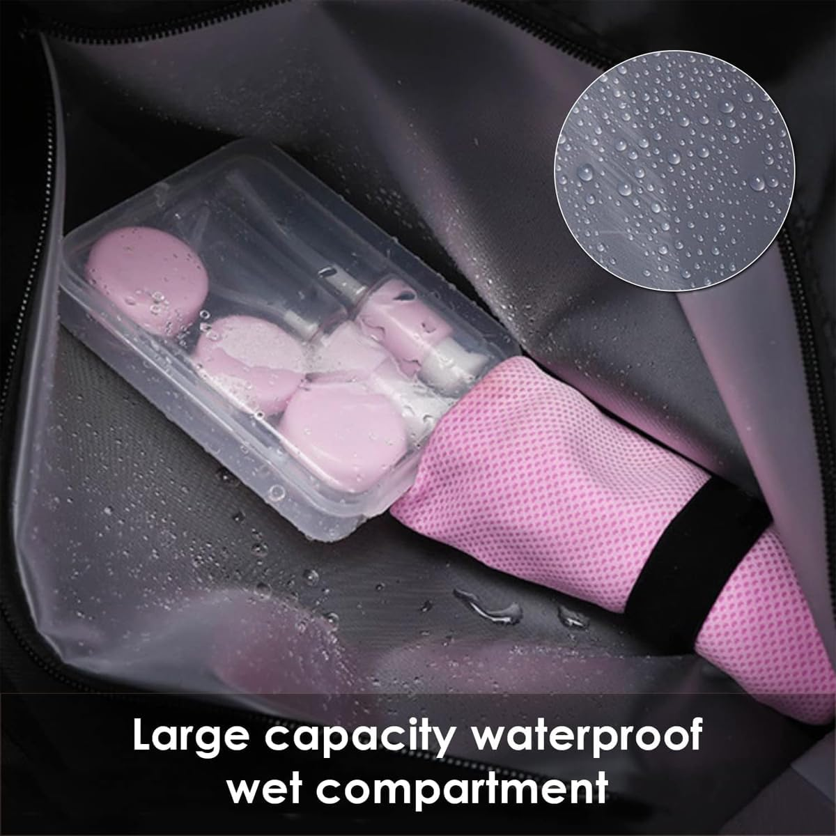 AIMALL Men'S Sports Duffel Bag 16.9In Travel Gym Bag with Wet Dry Separation, Shoe Compartment, Adjustable Shoulder Strap, Multi-Pocket Nylon Fitness Bag image number 6