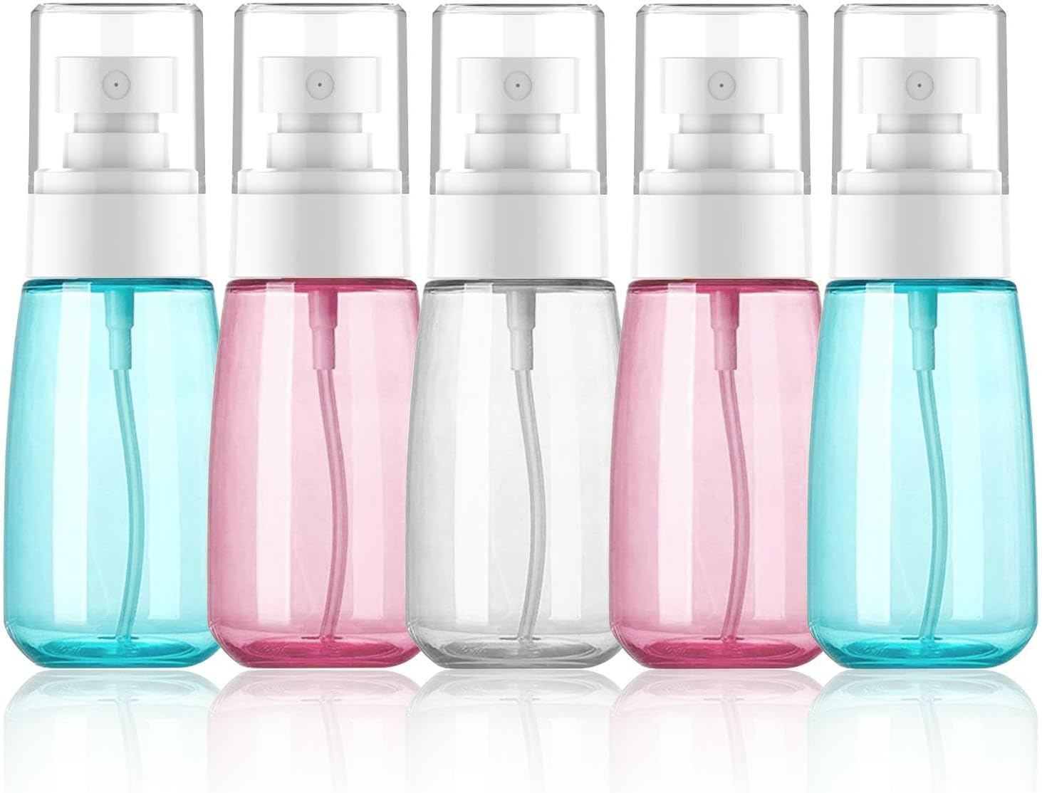 Evadollina Spray Bottle Small, Pack of 5 Mini 60Ml Spray Bottles, Perfume Atomiser, Perfume Refill, Mini Spray Bottle image number 6