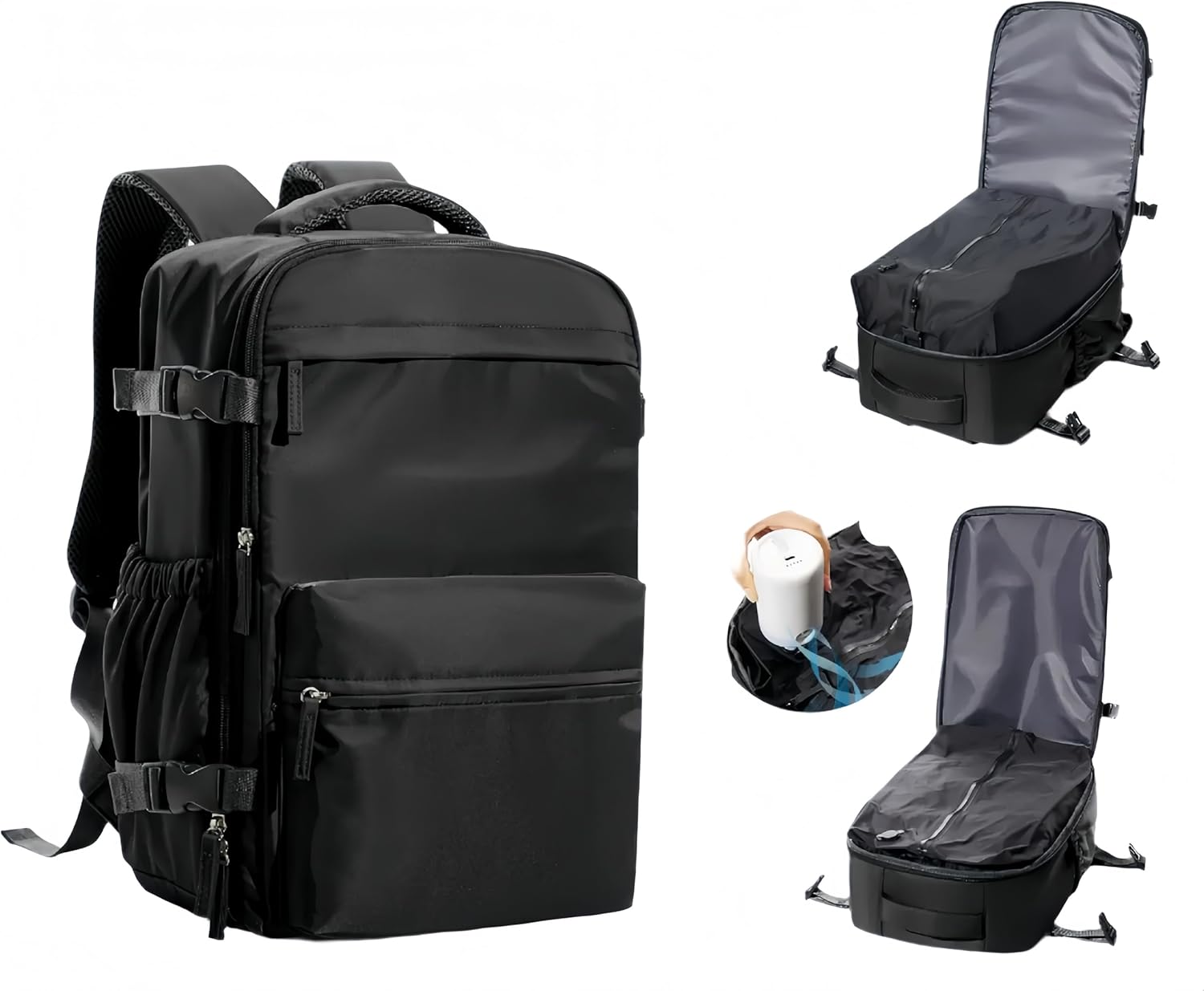 Men'S Vacuum Compression Backpack: Travel & Tech Ready