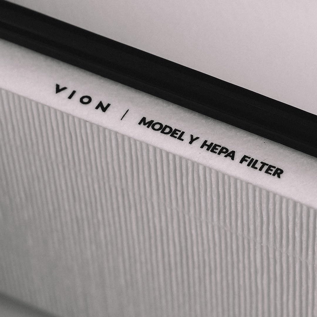 VION Model Y Front Trunk HEPA Carbon Air Filters Kit - (2X HEPA Filters and 2X Carbon Filters per Package) - 4 Packs per Package with Installation Tools image number 5