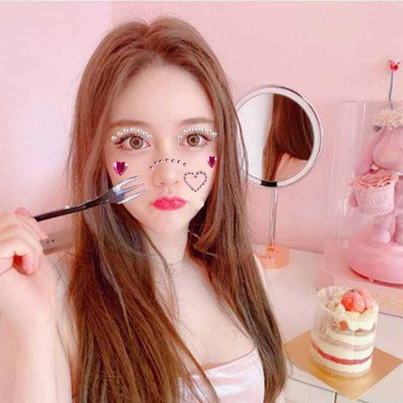 Limcryspp Self-Adhesive Facial Rhinestone - Waterproof Body and Face Nail Polish Glitter | Party and Holiday Sequin Decorative, Suitable for Women, Teenagers and Children image number 1