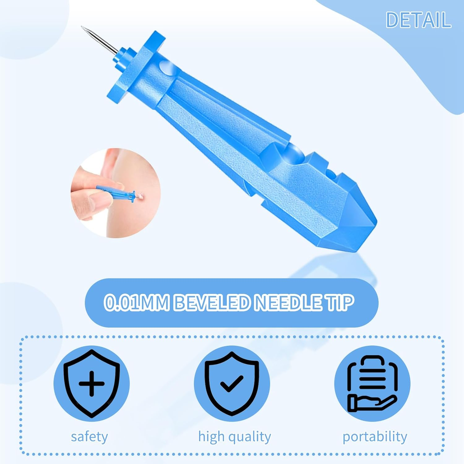 213-Piece Skincare Set: 100 Disposable Needles + 108 Acne Stickers + 5-In-1 Tool for Universal Skincare Tools, Compatible with Blackhead Remover and Skin Tag Remover Needs image number 3