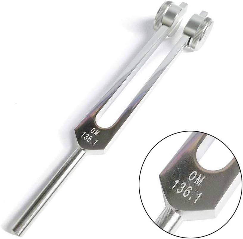 Tuning Fork, OM 136.1 HZ Tuning Fork - Chakra Tuning Energy Forks Effective for Immune System and Circulatio, Heart Chakra, Meditation, Yoga, Perfect Healing Musical Instrument image number 1