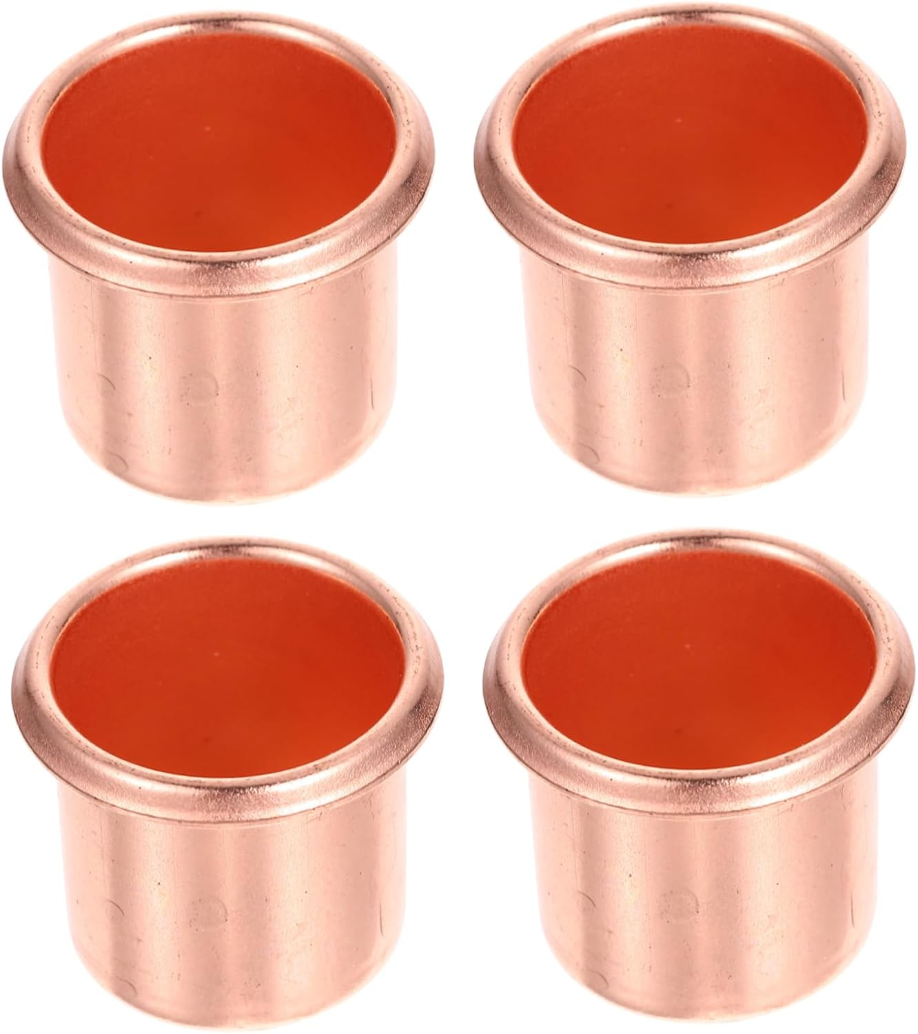 4Pcs Metal Tea Light Candle Holders Rustic Tea Candle Cups Led Metal Cup for Table Decor