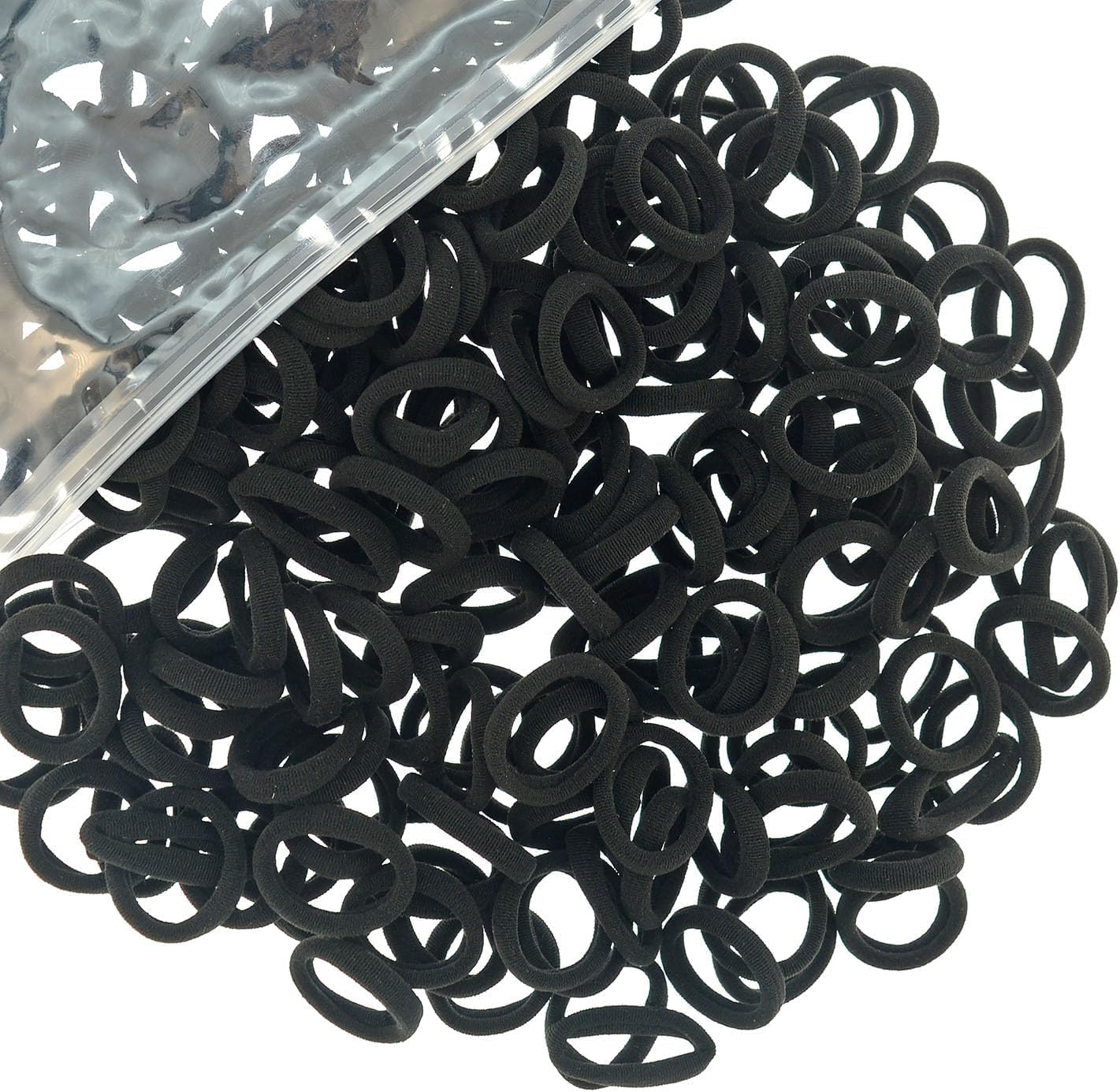 Pack of 200 Small Hair Bobbles for Girls, Elastic Hair Bobbles, Ponytail, Colourful, Mini Headband for Baby, Toddlers, Girls (Purple)