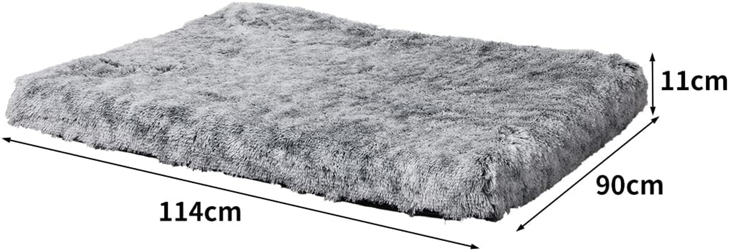 Pawz Dog Mat &ndash; Pet, Cat, Calming Bed, Memory Foam, Orthopaedic, Removable Cover, Washable, Charcoal image number 4