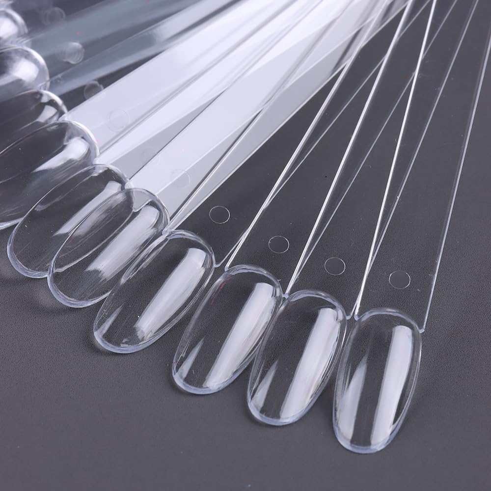 SUTOKAKA - 【You Will Receive】3 Sets Clear Nail Polish Samples with Metal Ring, 50Pcs per Set, 150Pcs in Total. image number 4