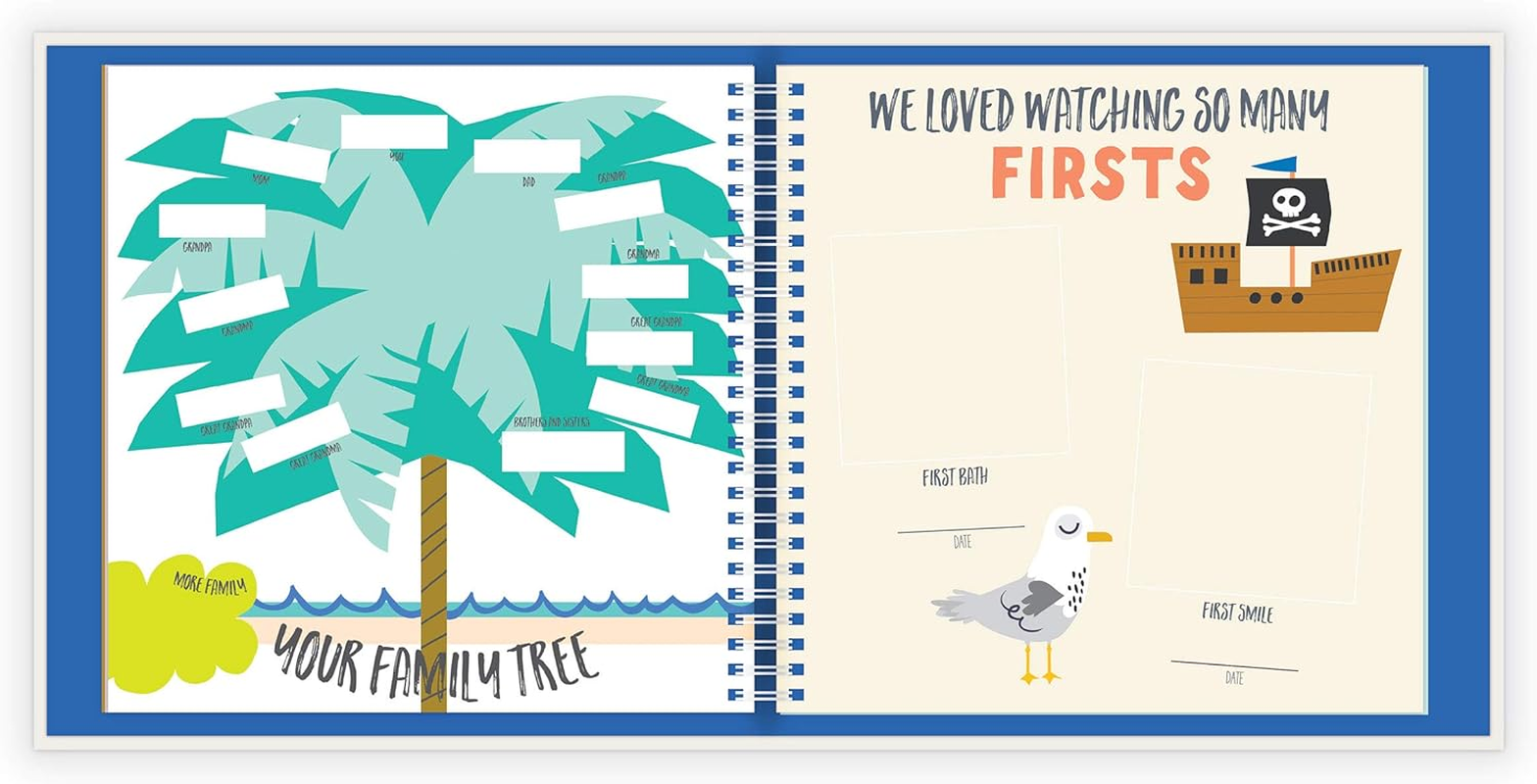Lucy Darling Baby'S First Year Memory Book: a Simple Book of Firsts - Little Captain image number 3