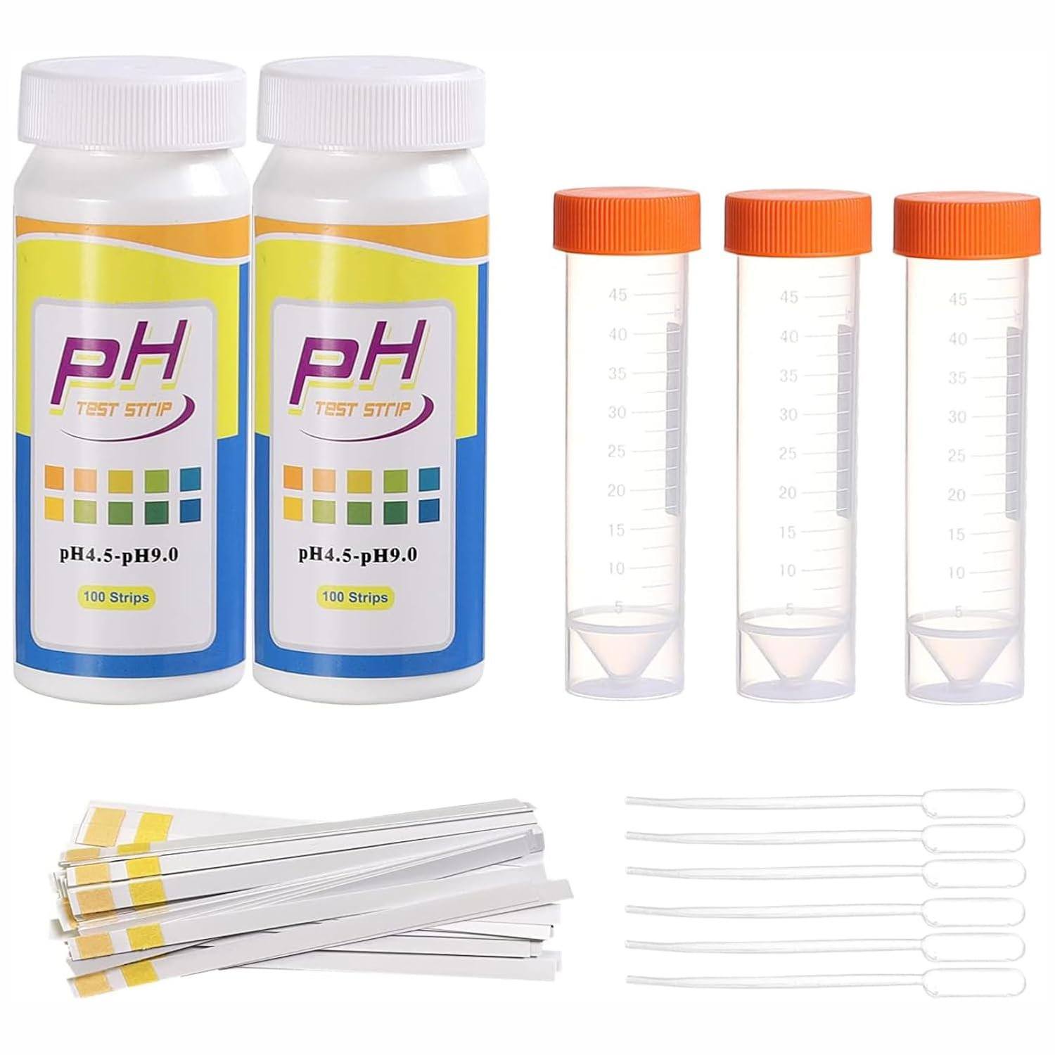 XLUX Soil Ph Tester, Acidity Test Meter, Strips Kit 200 Tests, for Garden Home Lawn Farm Vegetable Yard Compost Outdoor and Indoor Plants, 4.5-9.0 Range image number 1