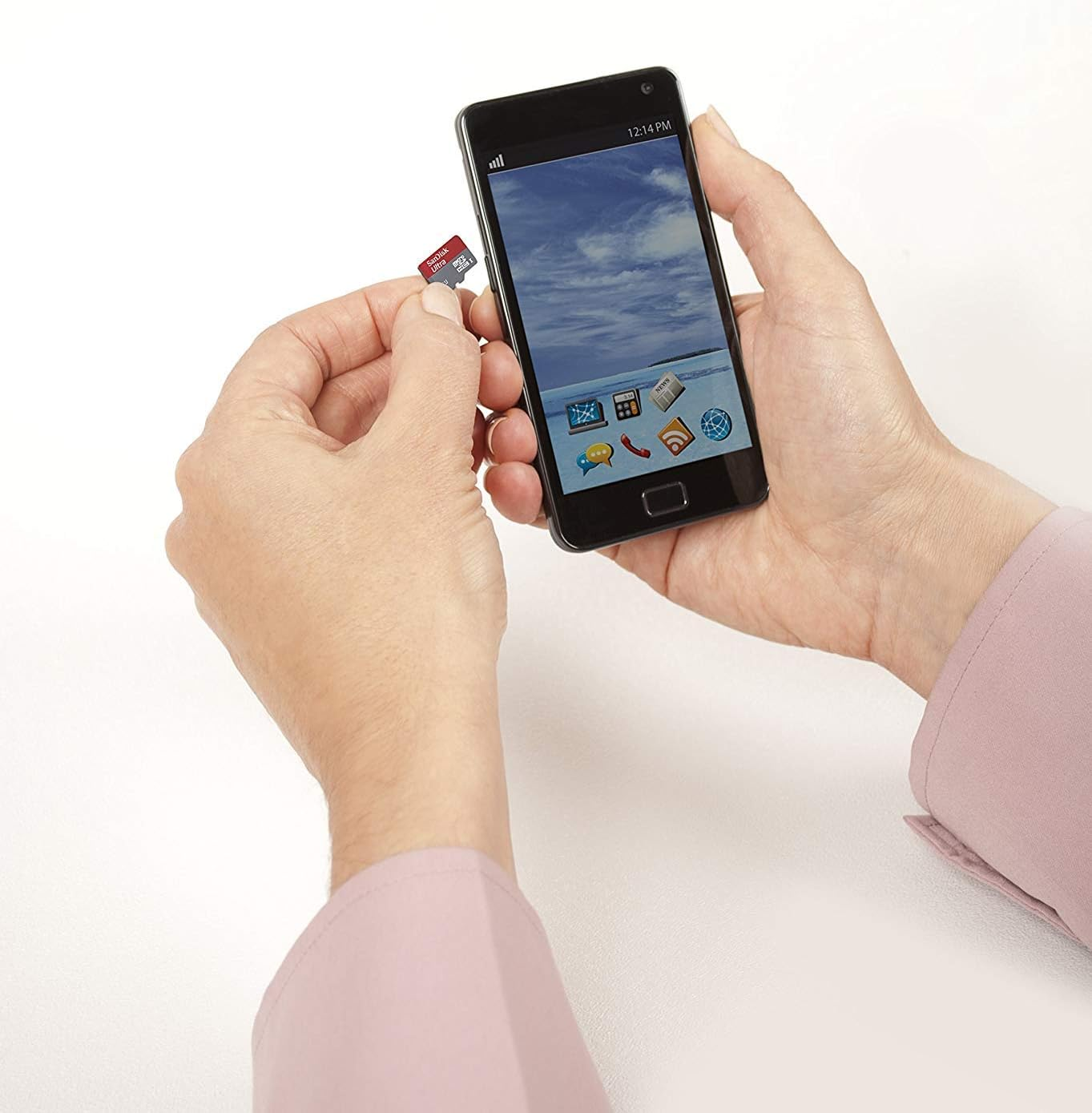 Sandisk Ultra 128GB Micro SDXC UHS-I Card with Adapter - 100Mb/S U1 A1 - SDSQUAR-128G-GN6MA, Black image number 3