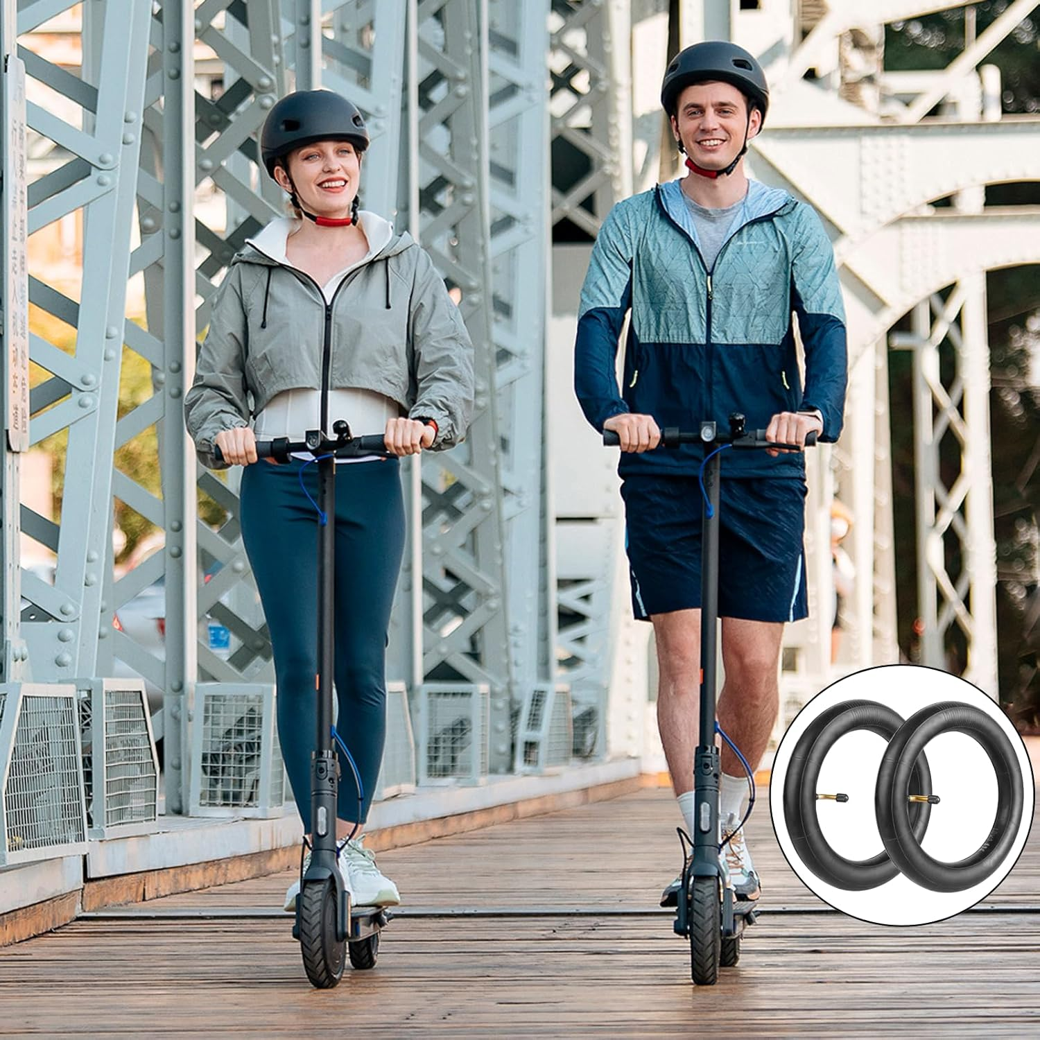 LIANRISES Inner Tube 10 X 2 Tyres 10 X 2 for Scooter Tyres 10 X 2.125 Pack of 2 image number 3