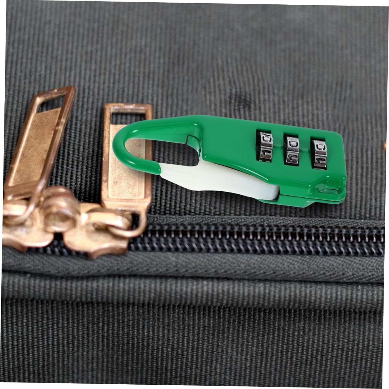 FIXOSHEE 6Pcs Luggage Padlocks with 3-Digit Combination Code, Zinc Alloy Travel Locker Locks for Suitcases, Backpacks, Gym Lockers &ndash; Black, Silver, Red, Blue, Green Secure Set image number 4